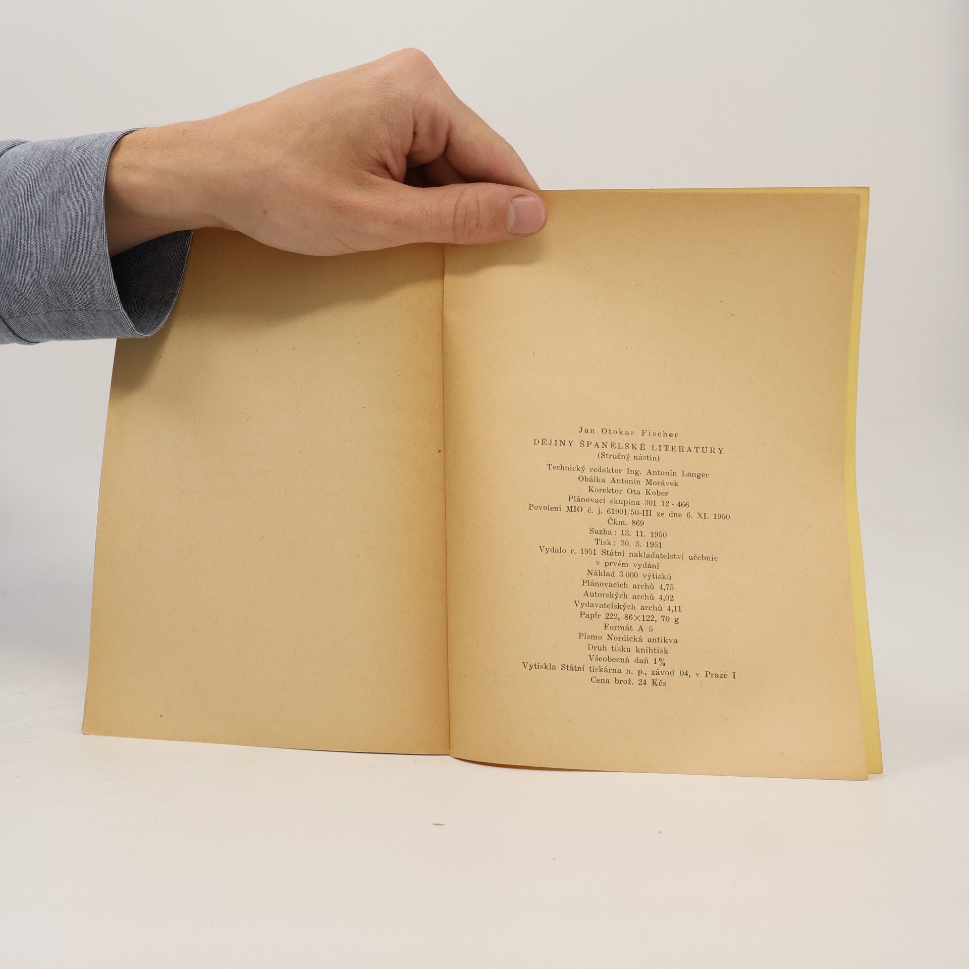 Jan Otokar Fischer Dějiny španělské literatury
