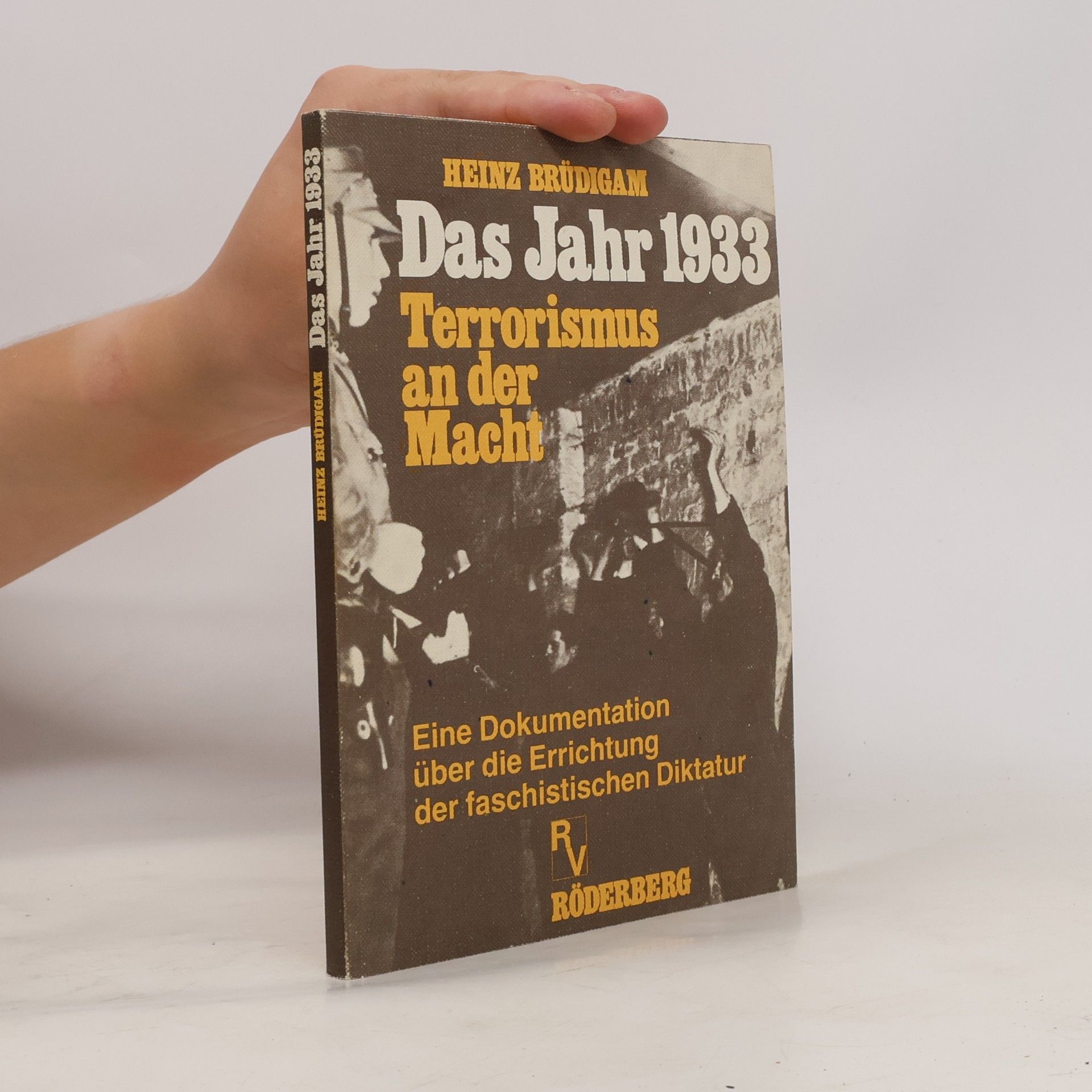 Heinz Brüdigam Das Jahr 1933 [neunzehnhundertdreiunddreissig]