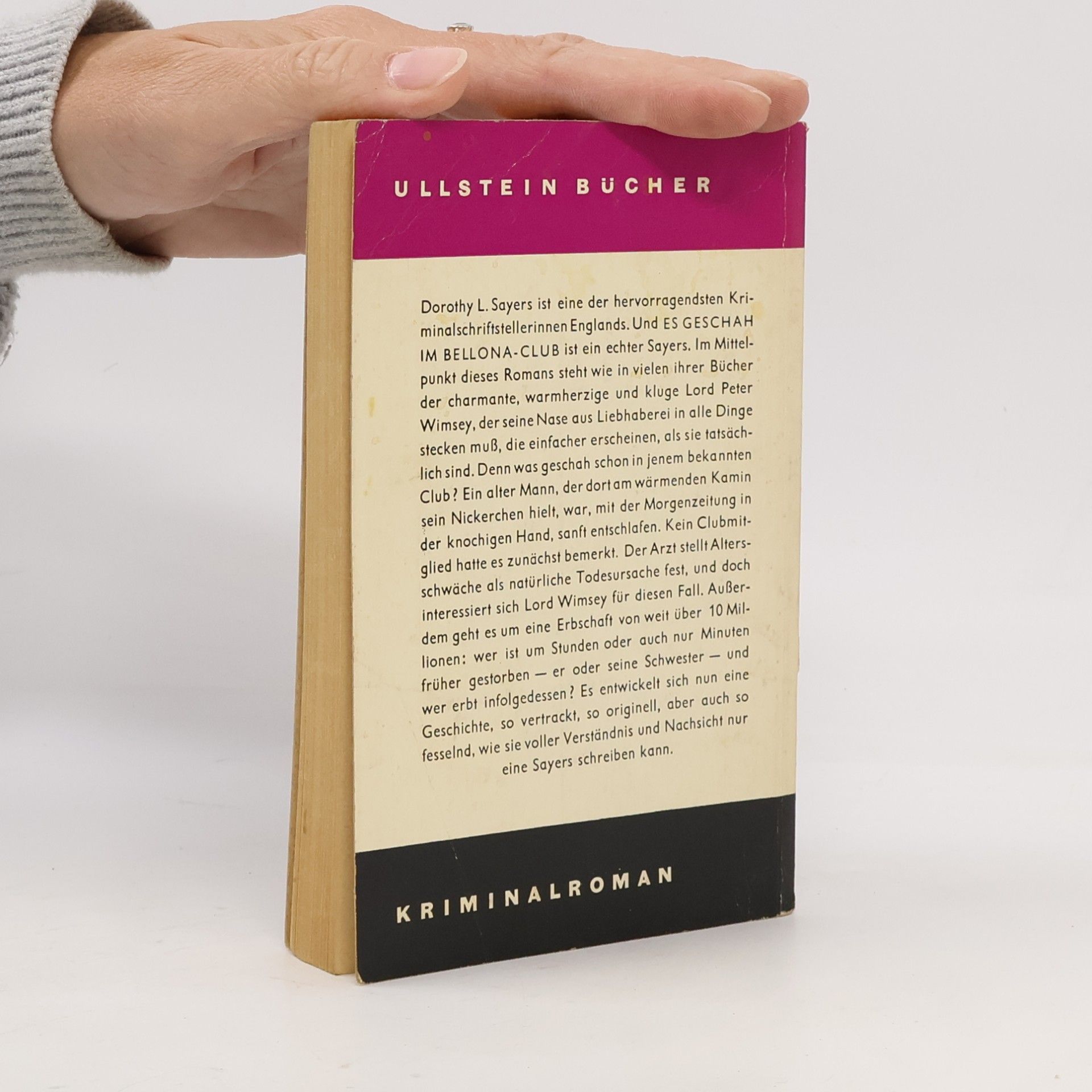Dorothy Leigh Sayers Es geschah im Bellona-Club