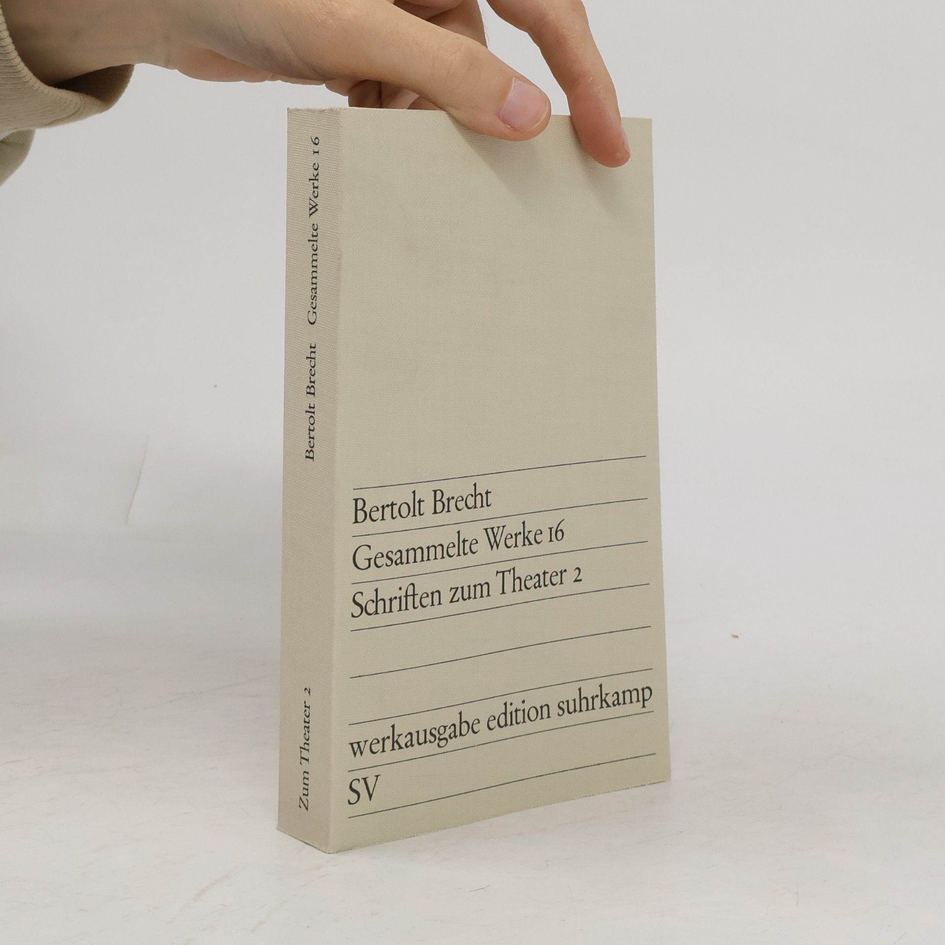 Gesammelte Werke 16. Schriften zum Theater 2