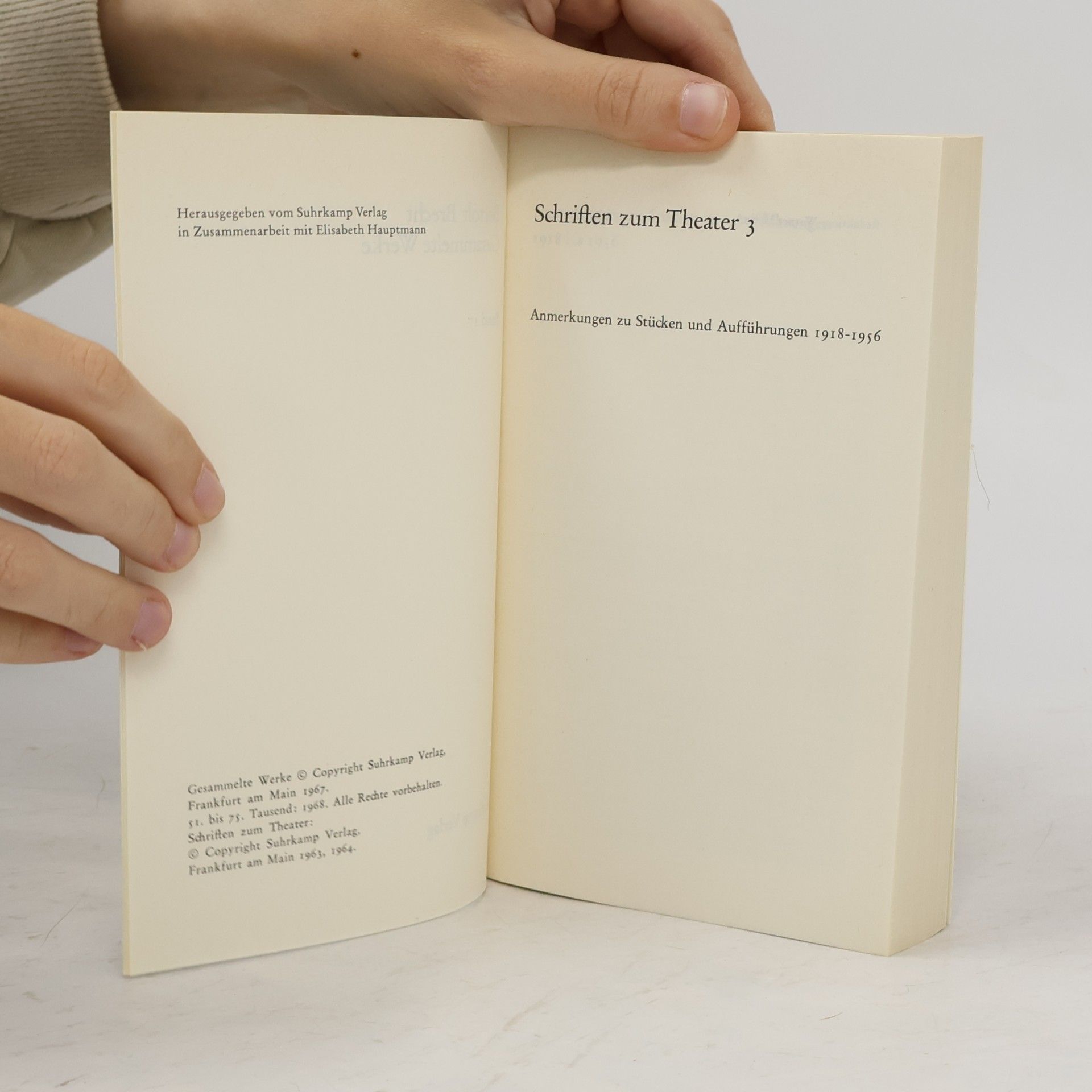 Bertolt Brecht Gesammelte Werke 17. Schriften zum Theater 3