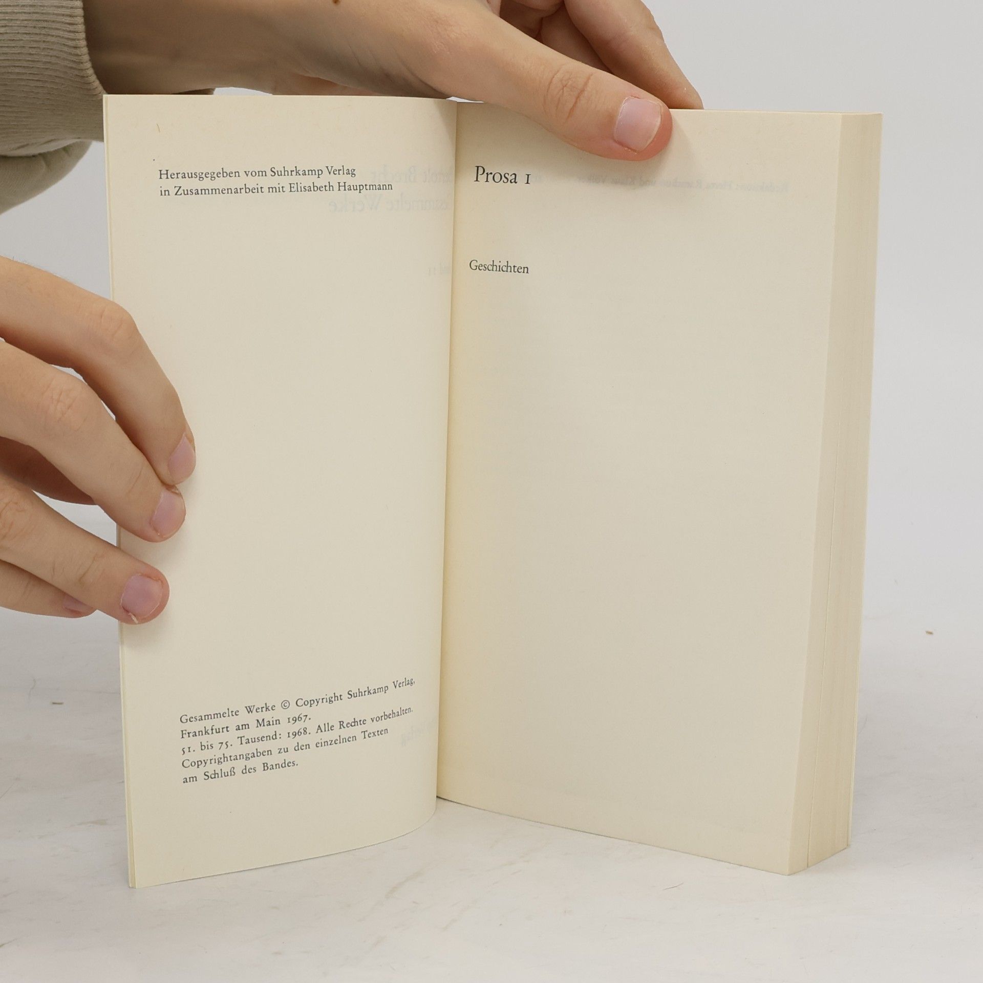 Bertolt Brecht Gesammelte Werke II