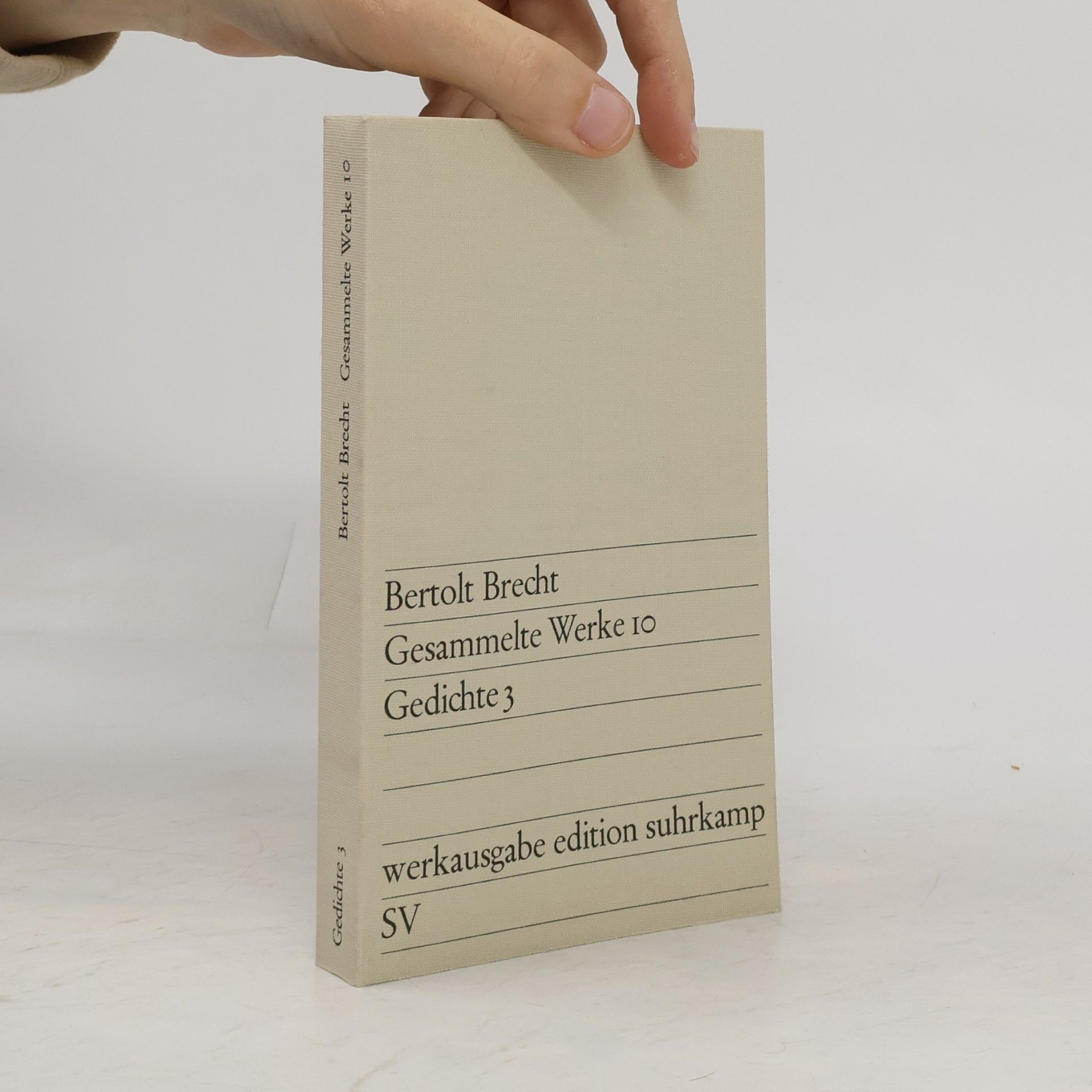 Bertolt Brecht Gesammelte Werke 10. Gedichte 3