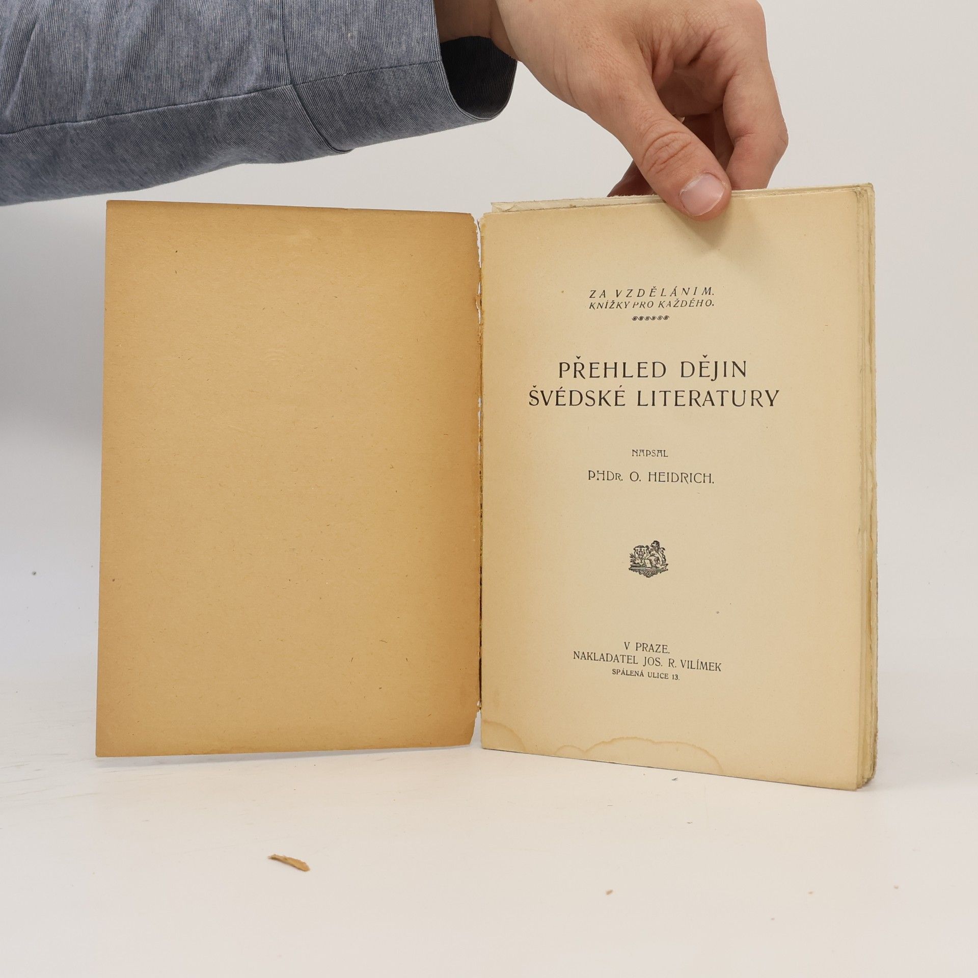 Oldřich Heidrich Přehled dějin švédské literatury
