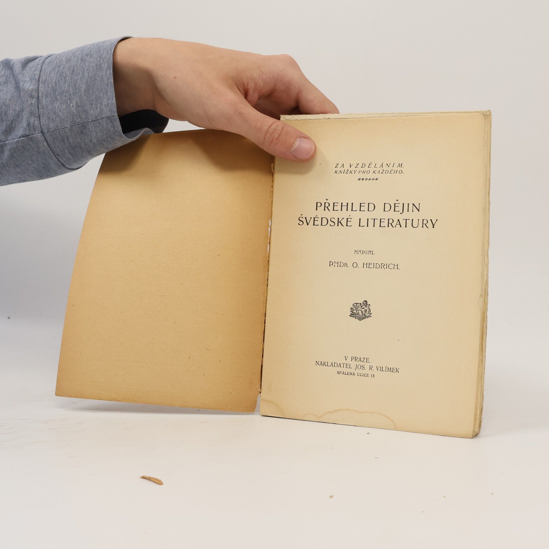 Oldřich Heidrich Přehled dějin švédské literatury