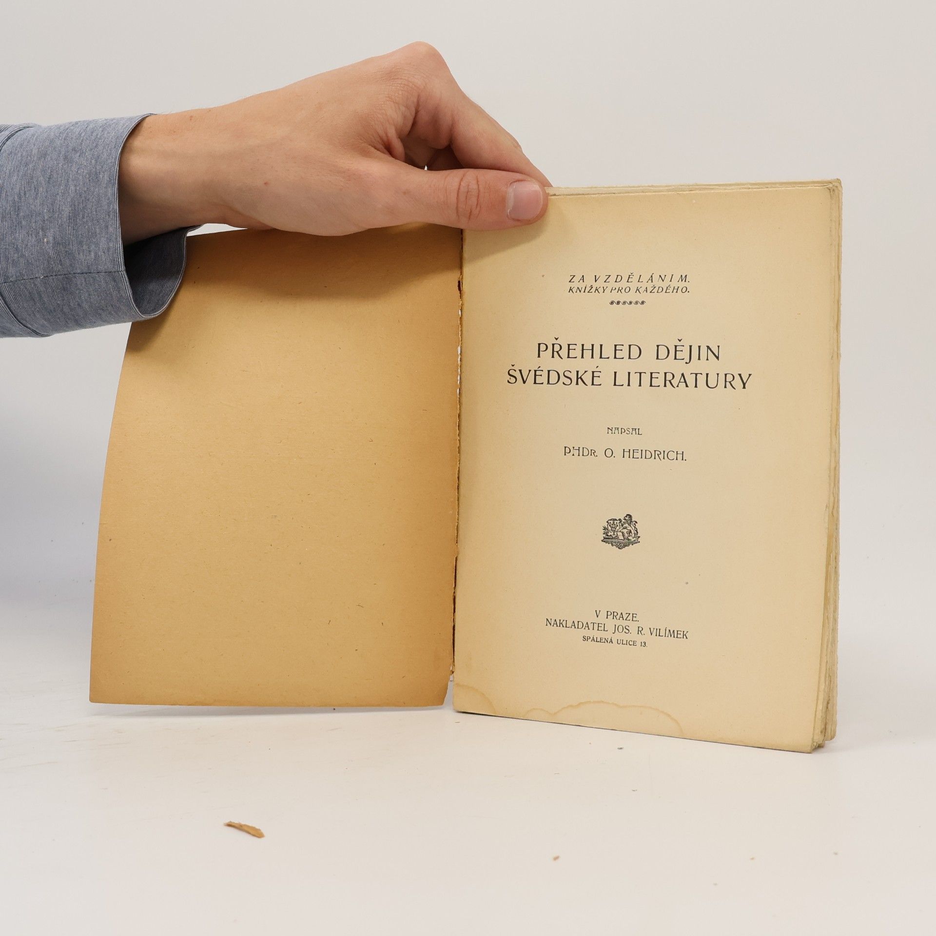 Oldřich Heidrich Přehled dějin švédské literatury