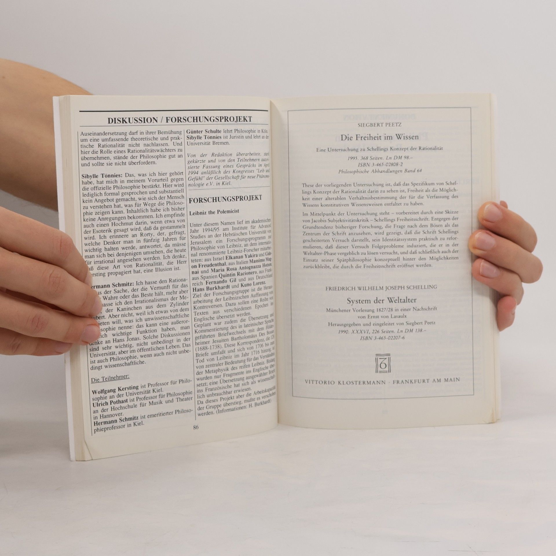 Oswald Schwemmer Information Philosophie 4/1995