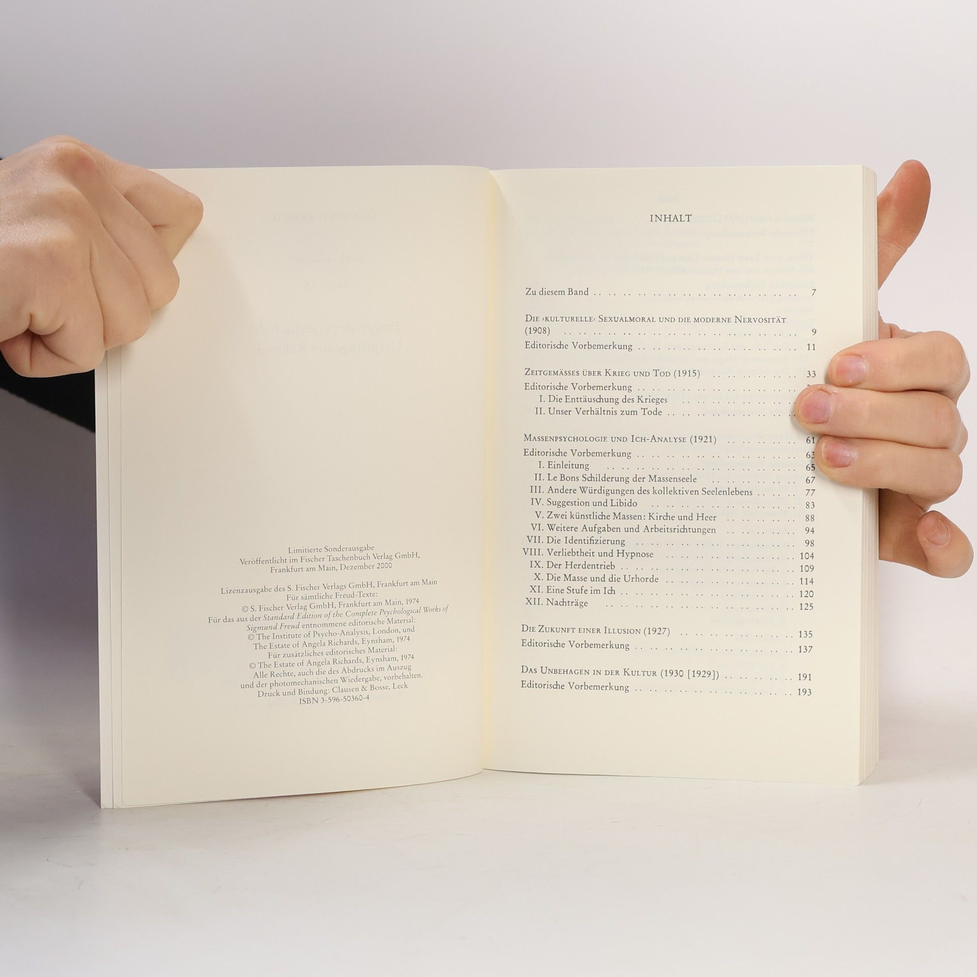 Sigmund Freud Studienausgabe IX.