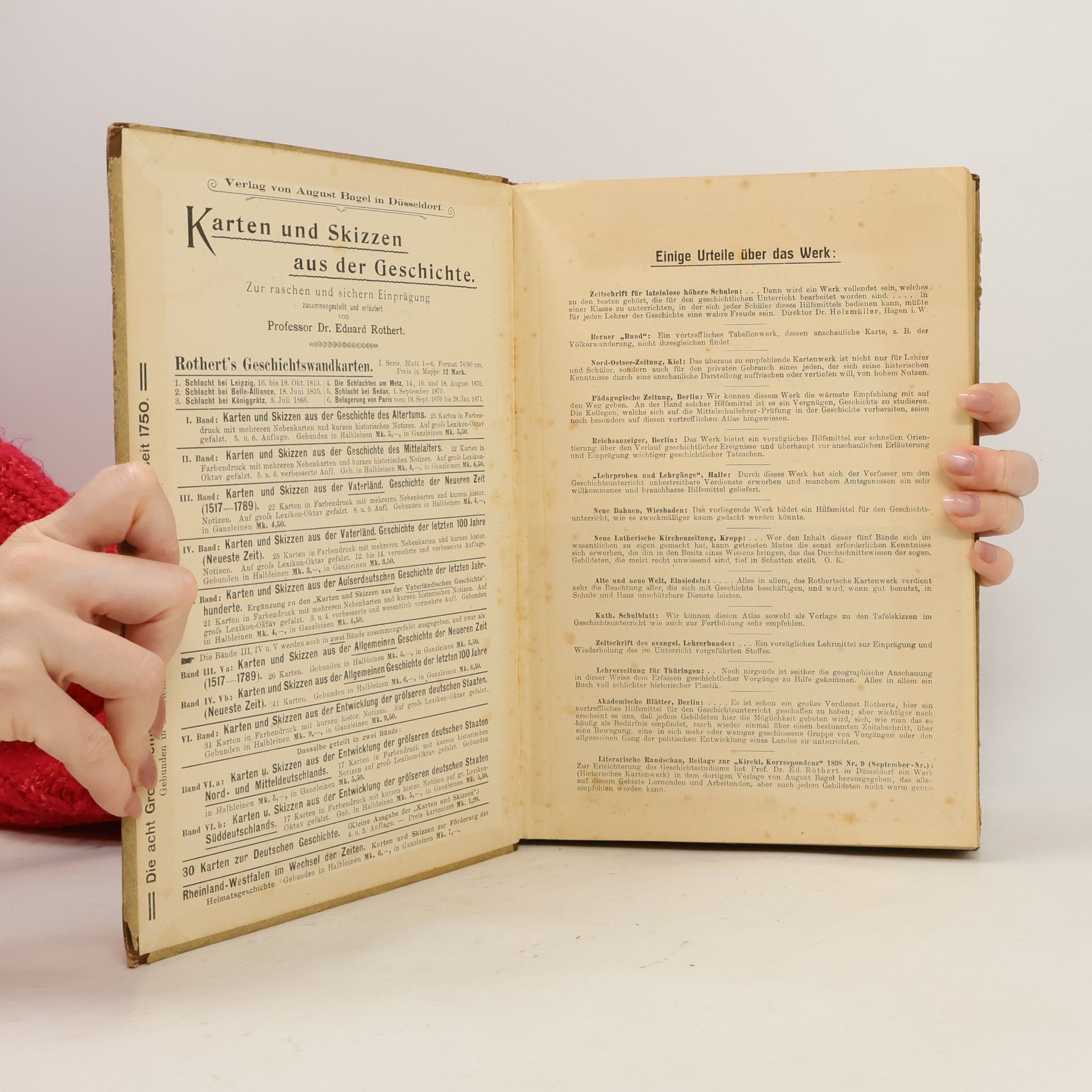 Eduard Rothert Karten und Skizzen aus der vaterländischen Geschichte der Neueren Zeit (1517-1789)