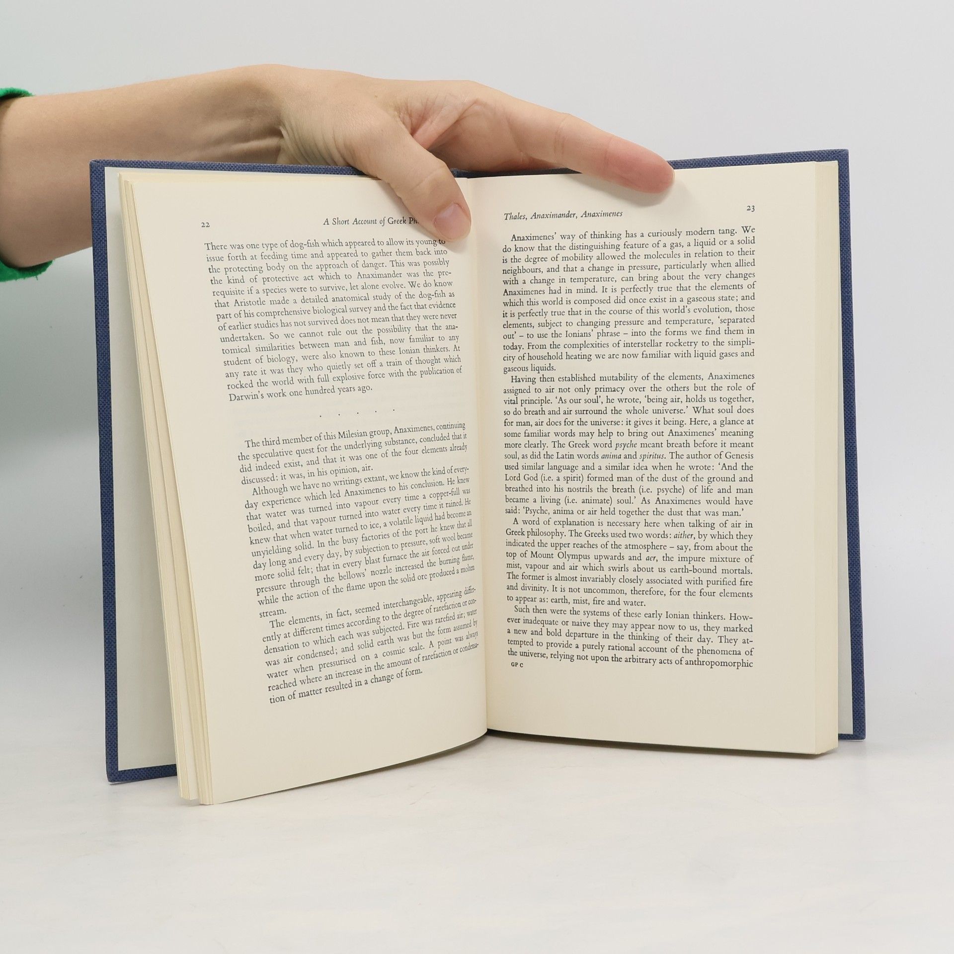 Parker A Short Account of Greek Philosophy from Thales to Epicurus