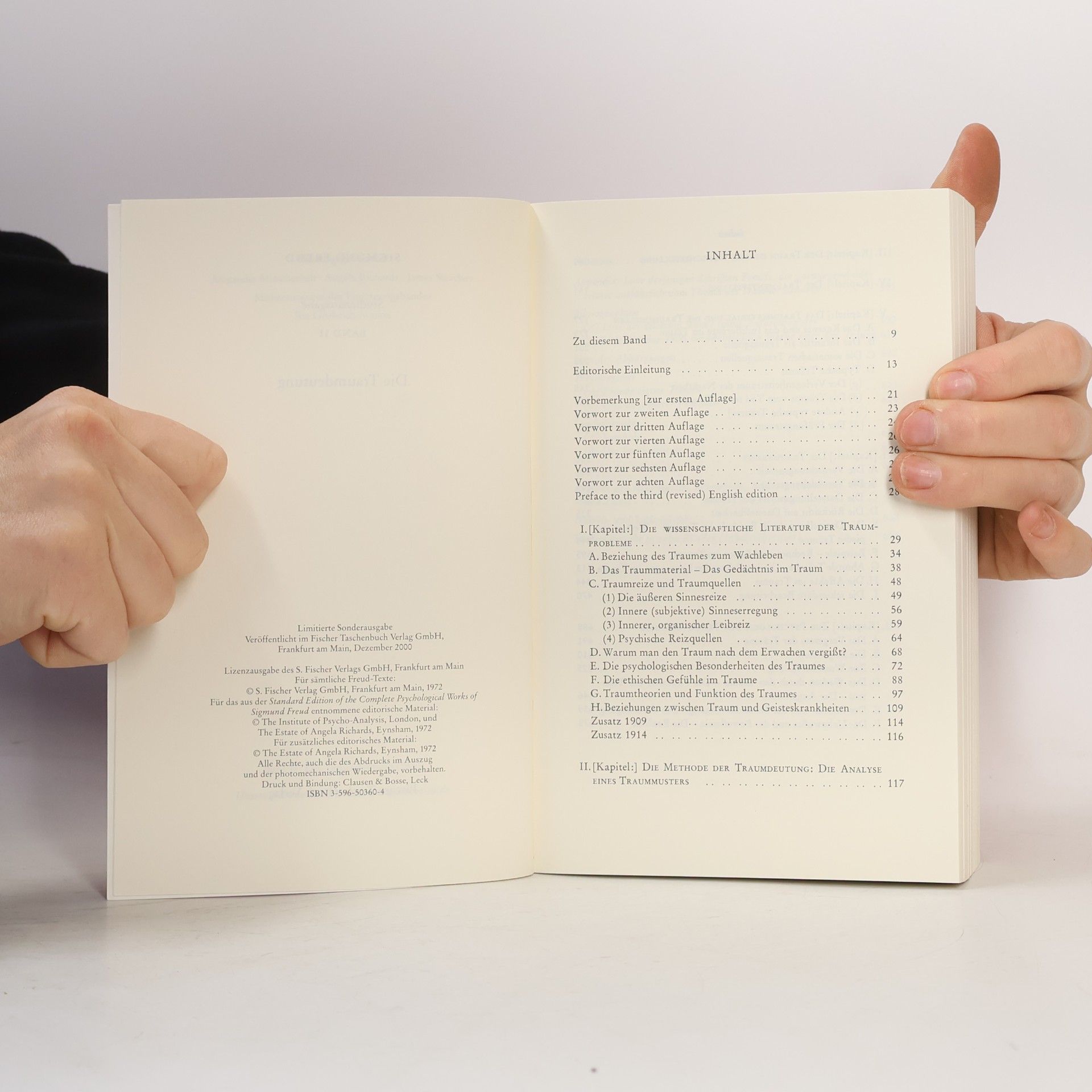 Sigmund Freud Studienausgabe. Die Traumdeutung. Bd. II