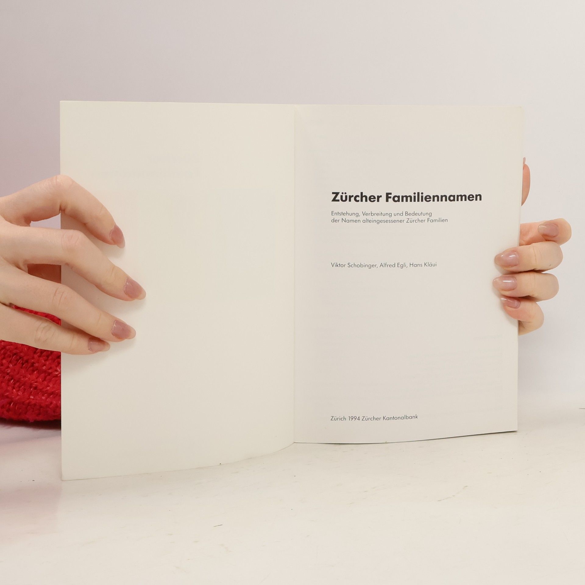 Viktor Schobinger Zürcher Familiennamen