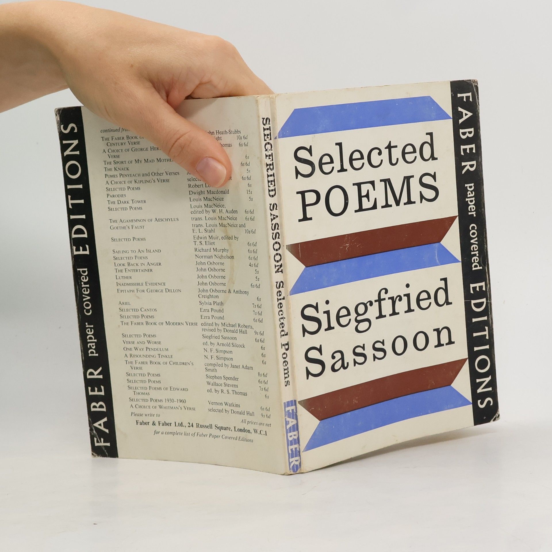 Siegfried Sassoon Selected Poems