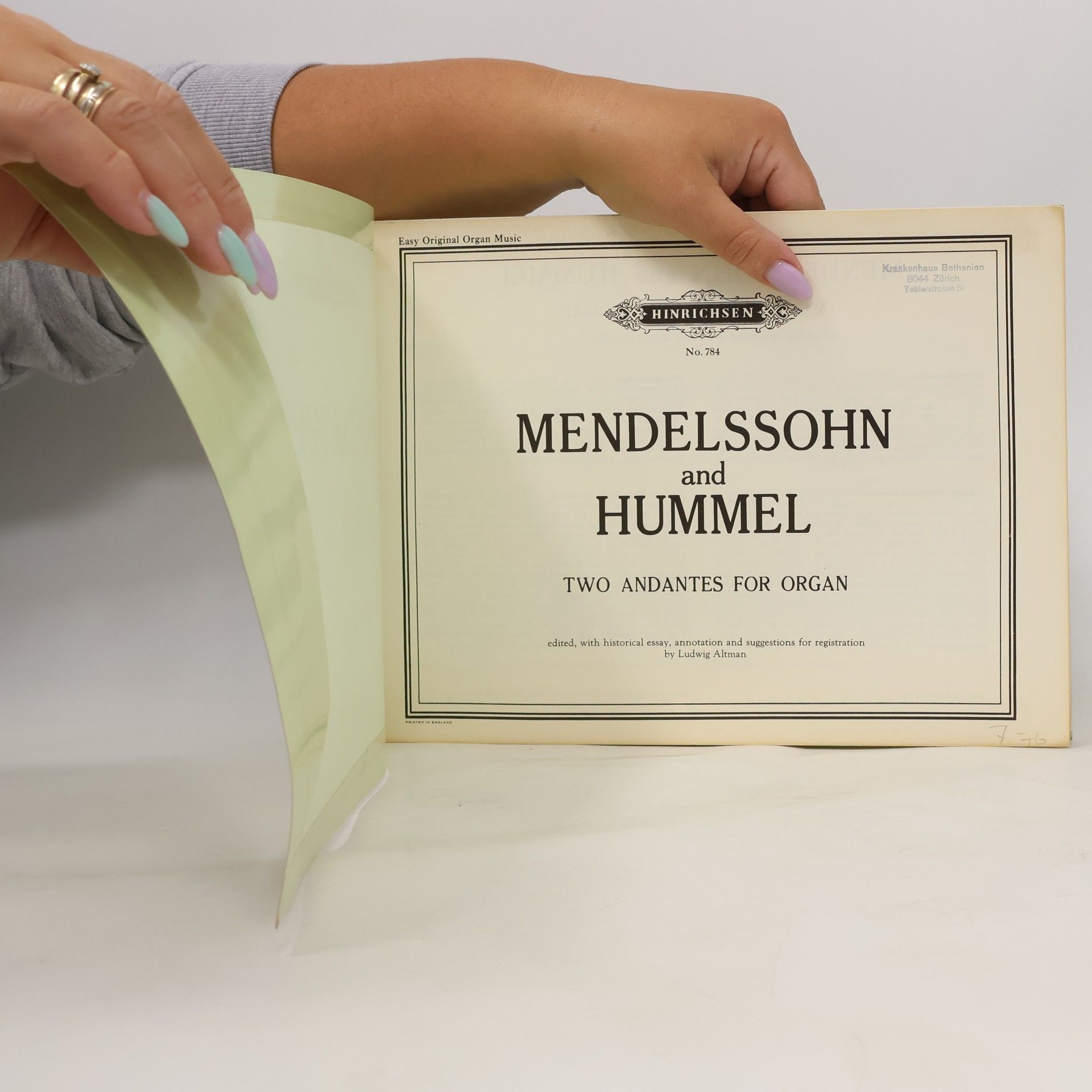 Various authors Mendelssohn and Hummel