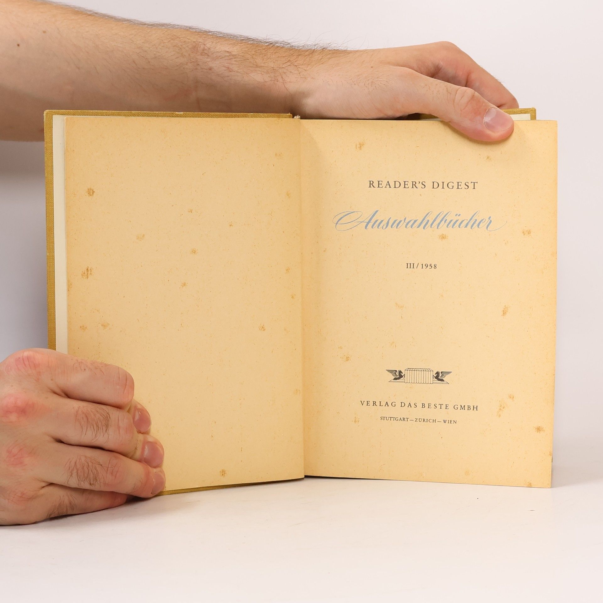 Autorenkollektiv Reader's Digest. Auswahlbücher III/1958