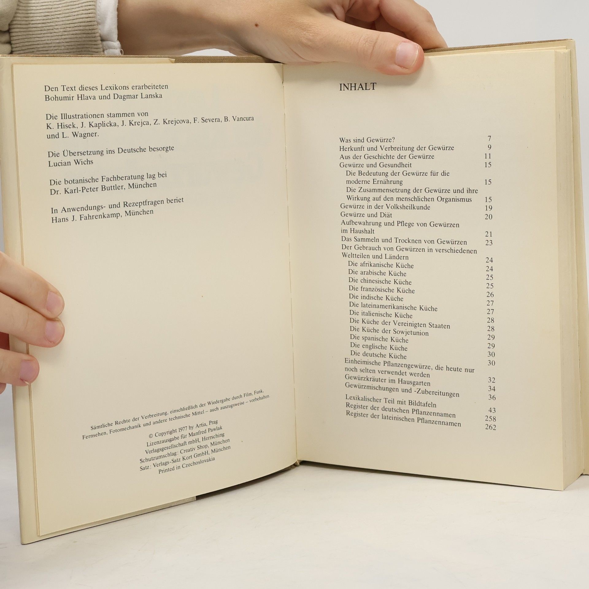 Lucián Wichs Lexikon der Küchen und Gewürzkräuter