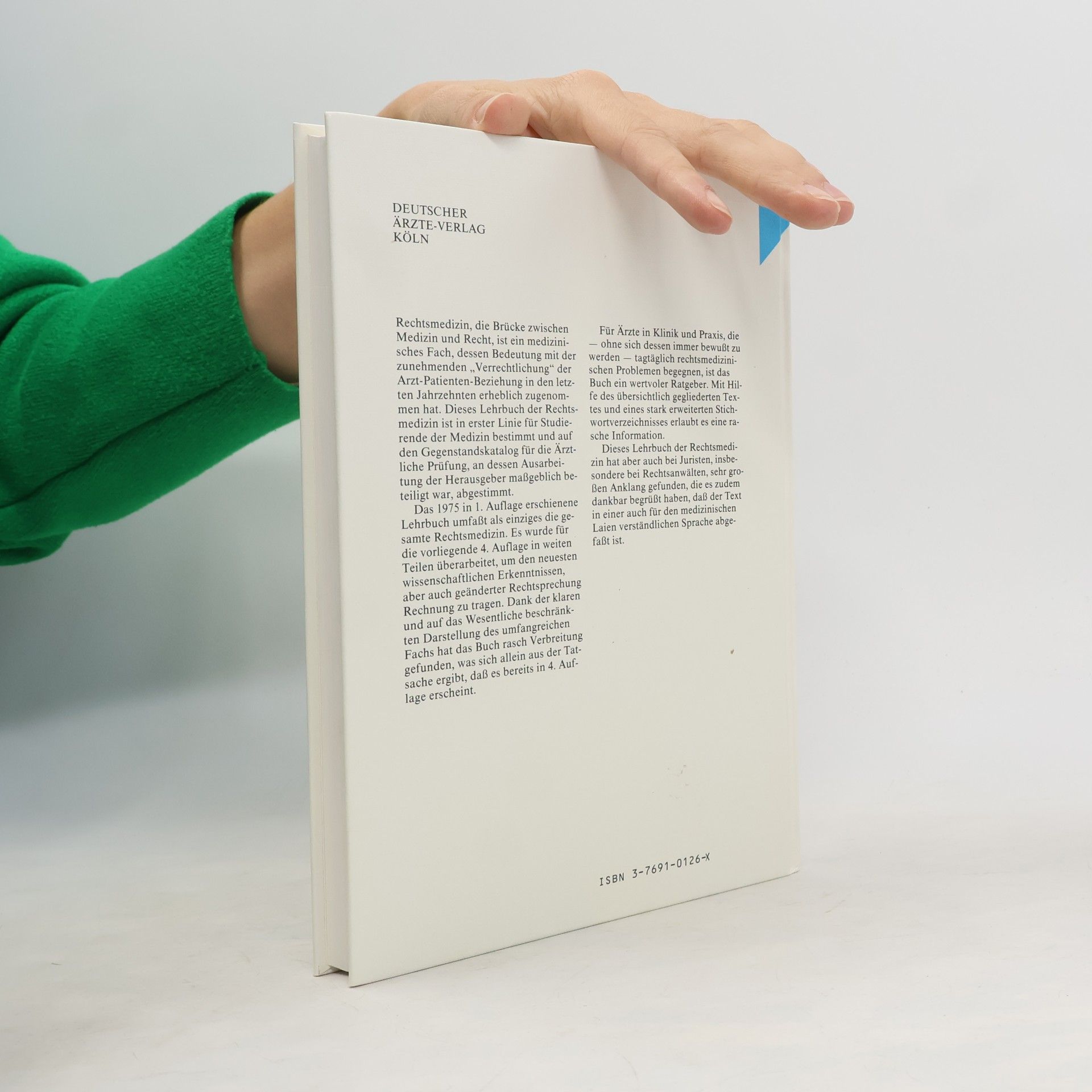 Wolfgang Schwerd Rechtsmedizin - 4. Neu bearbeitete Auflage 1986 - Mit vollständiger Berücksichtigung des Gegenstandskatalogs für die Ärztliche Prüfung und entsprechenden Texthinweisen