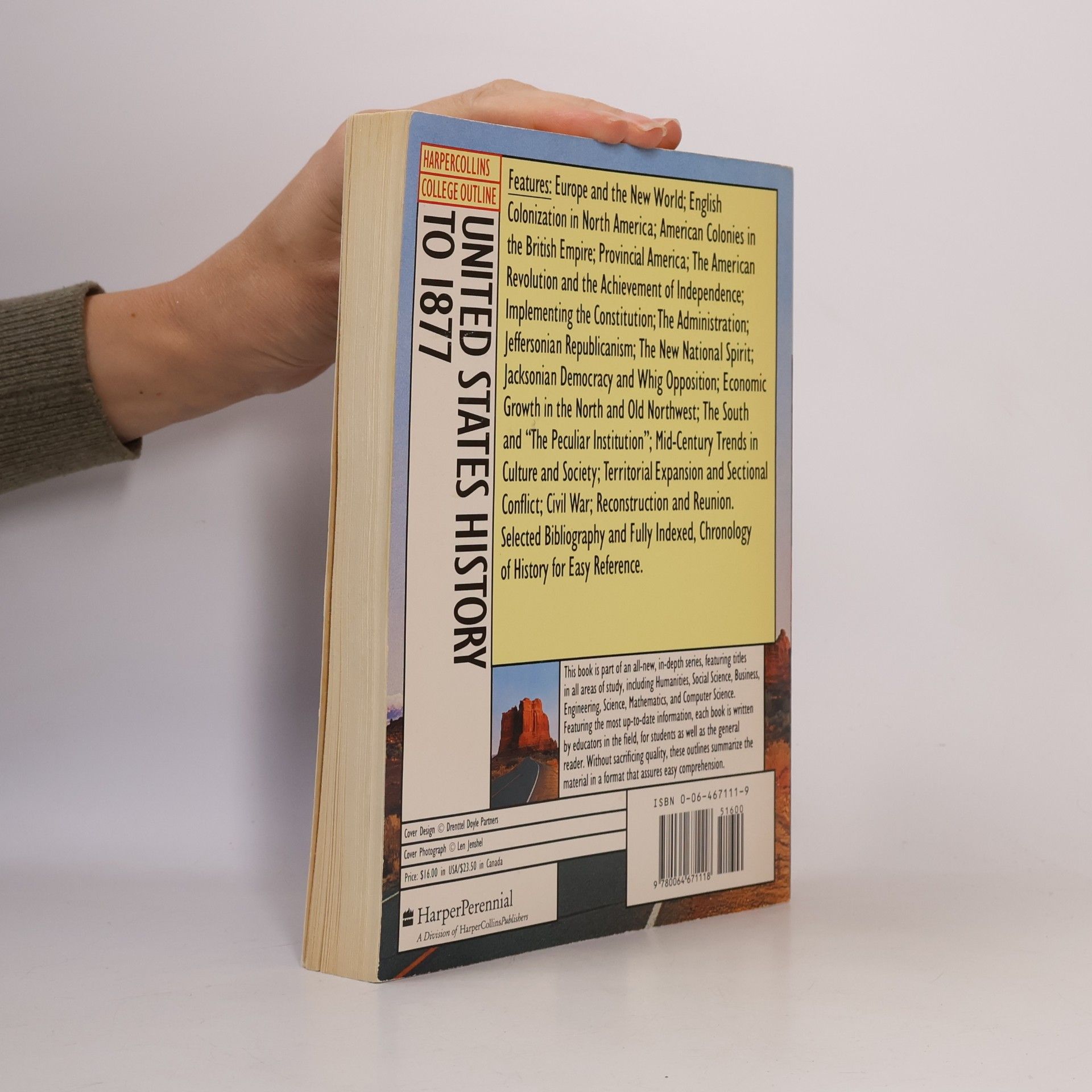 Arnold S. Rice HarperCollins College Outline United States History to 1877