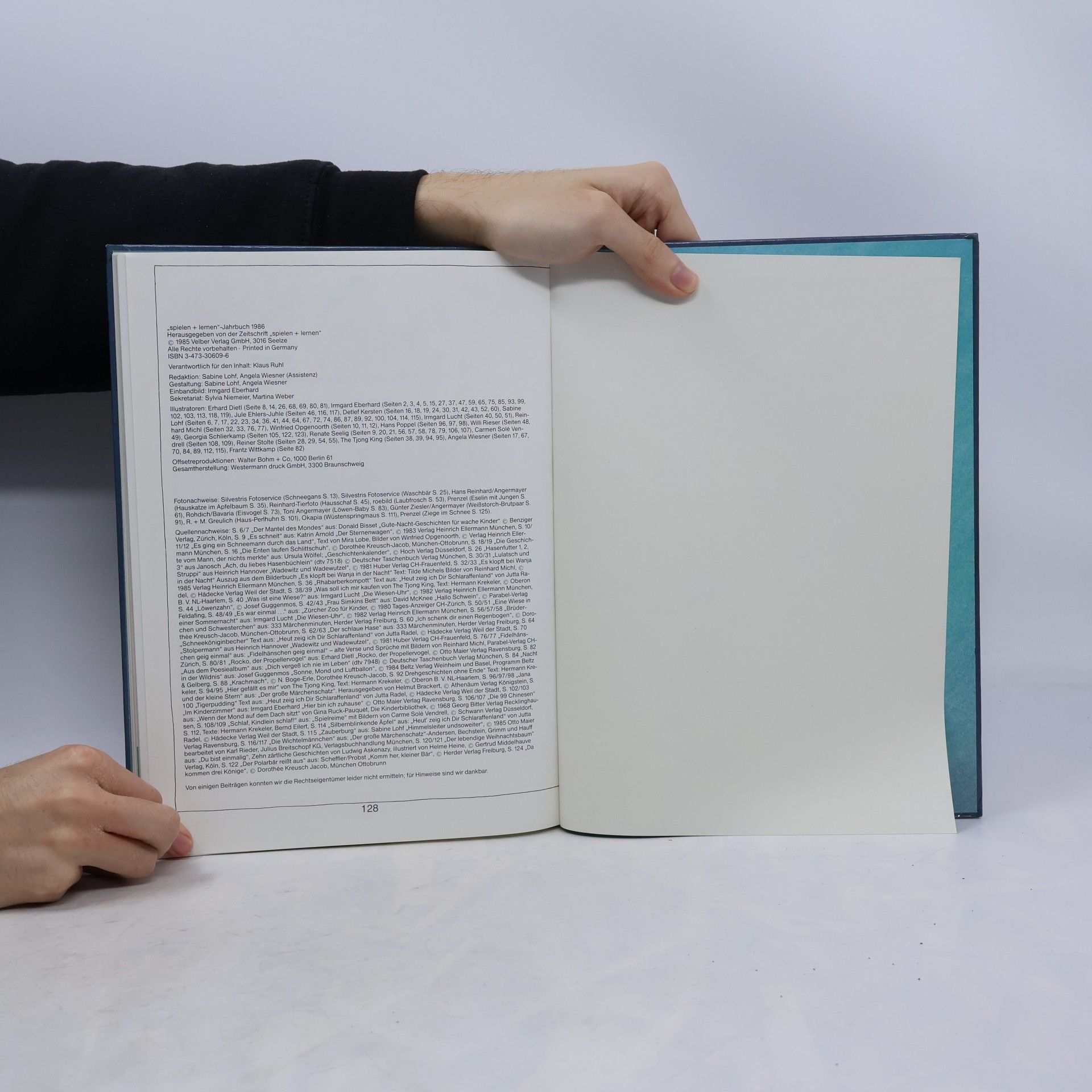 Irmgard Eberhard Spielen und Lernen - Jahrbuch 1986