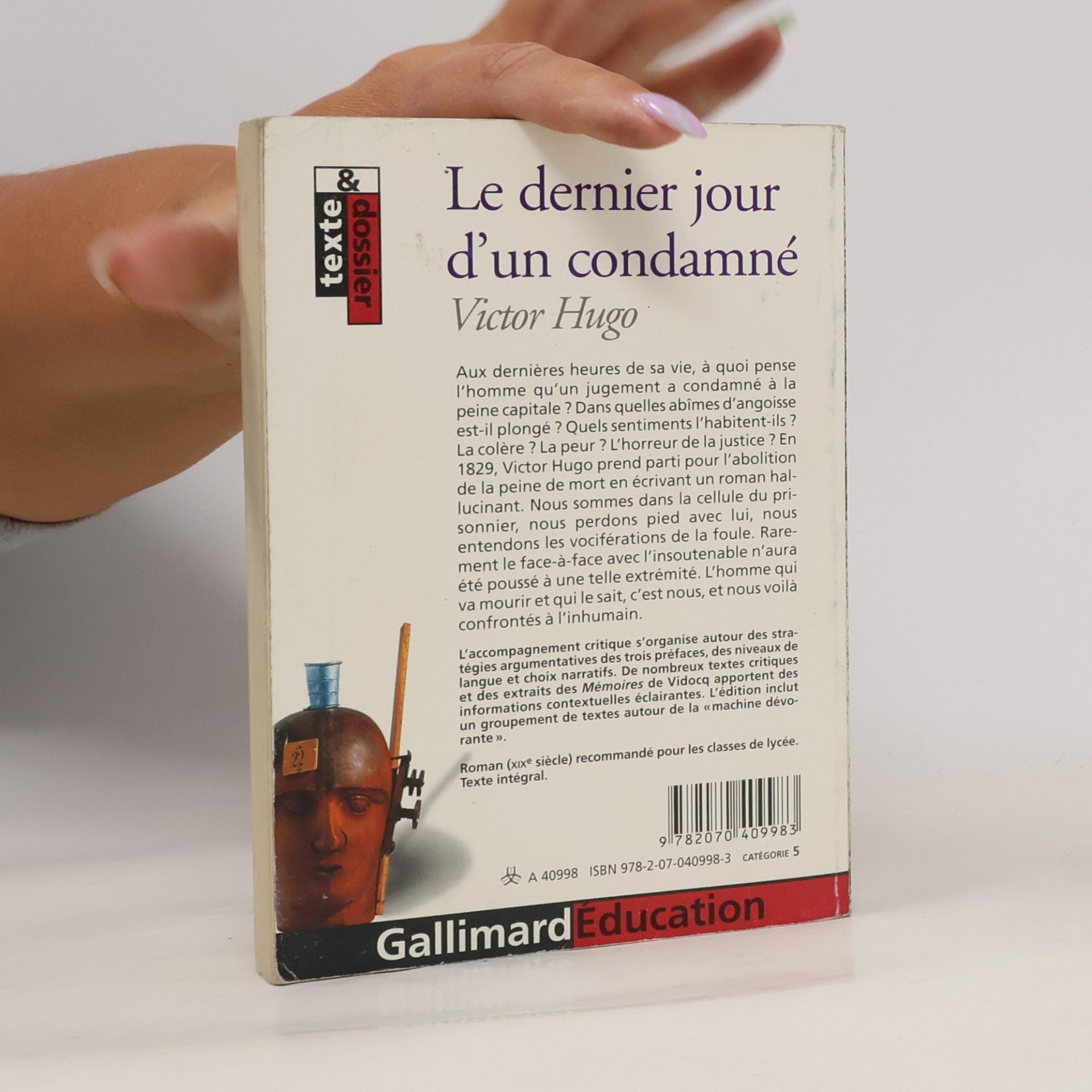 Victor Hugo La bibliothèque Gallimard - Texte dossier: Le dernier jour d'un condamné