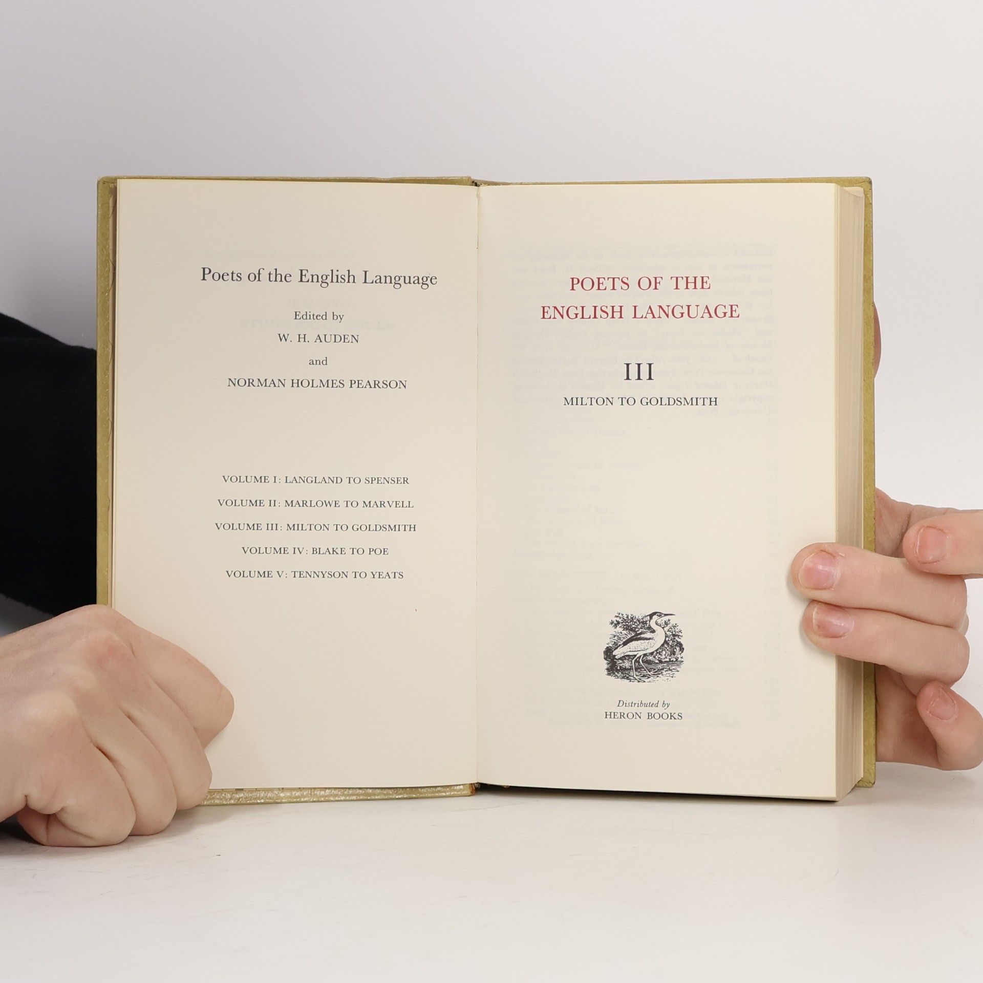 W. H. Auden Poets of the English Language III