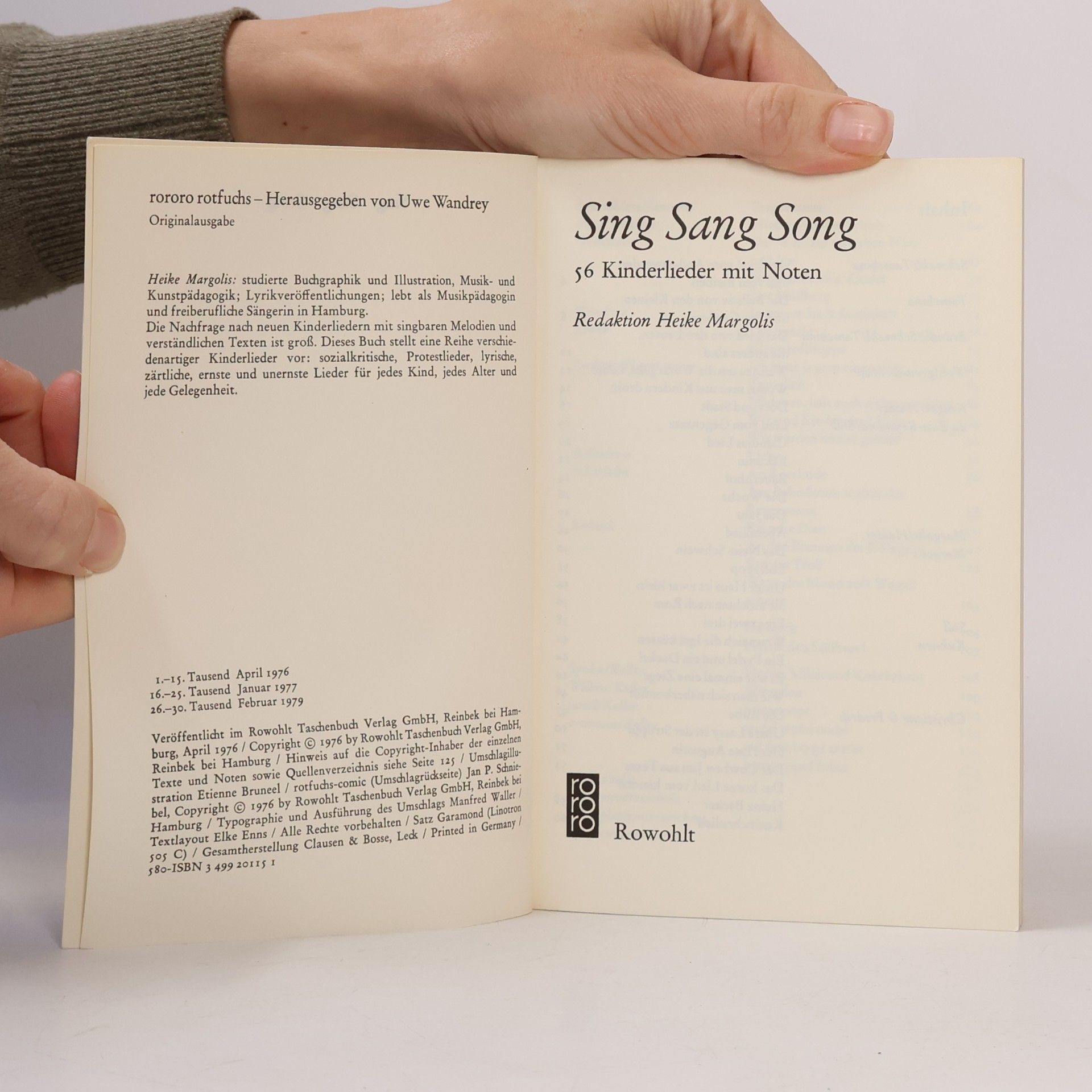 Heike Margolis Sing Sang Song