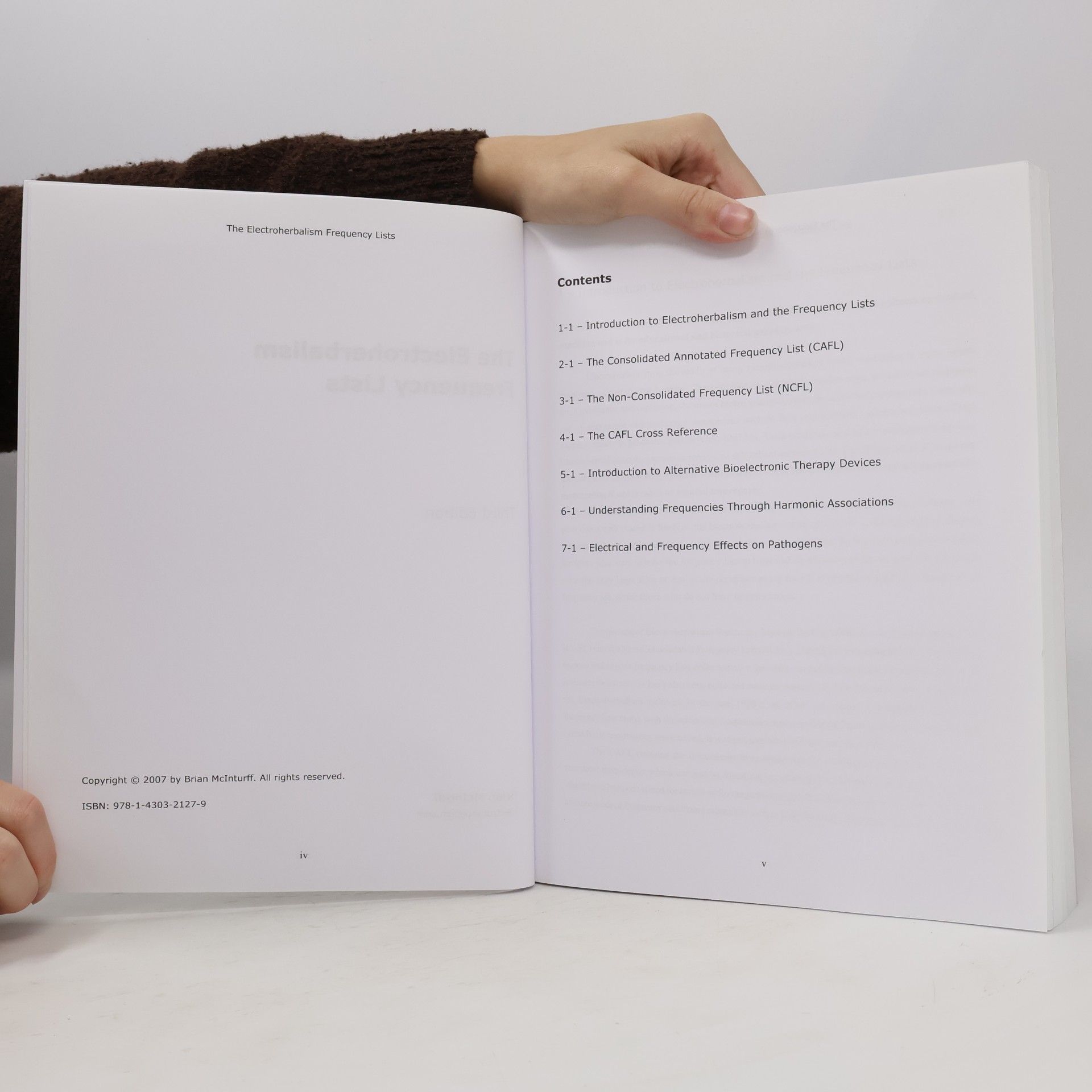 Brian McInturff The Electroherbalism Frequency Lists: Third Edition