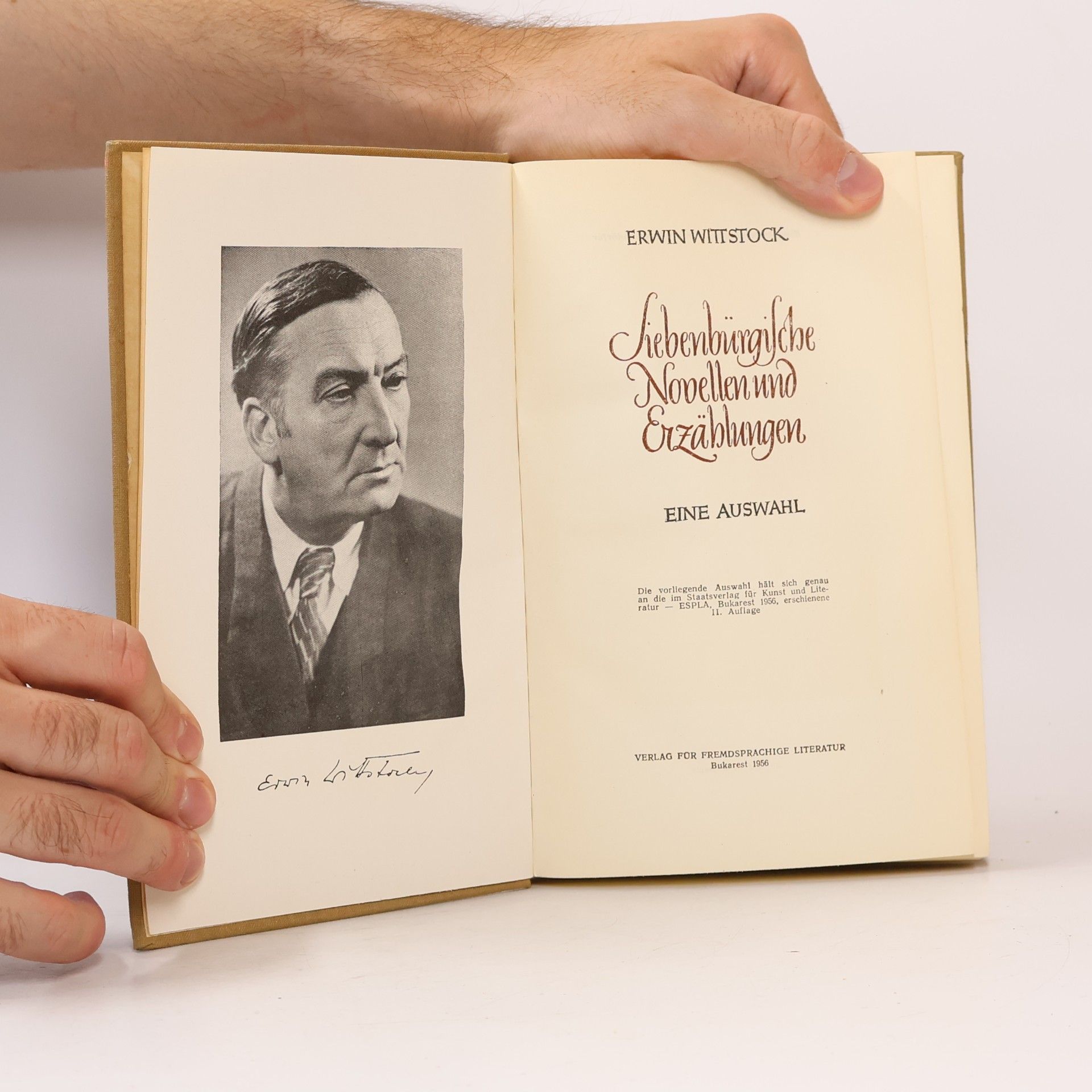 Erwin Wittstock Siebenbürgische Novellen und Erzählungen