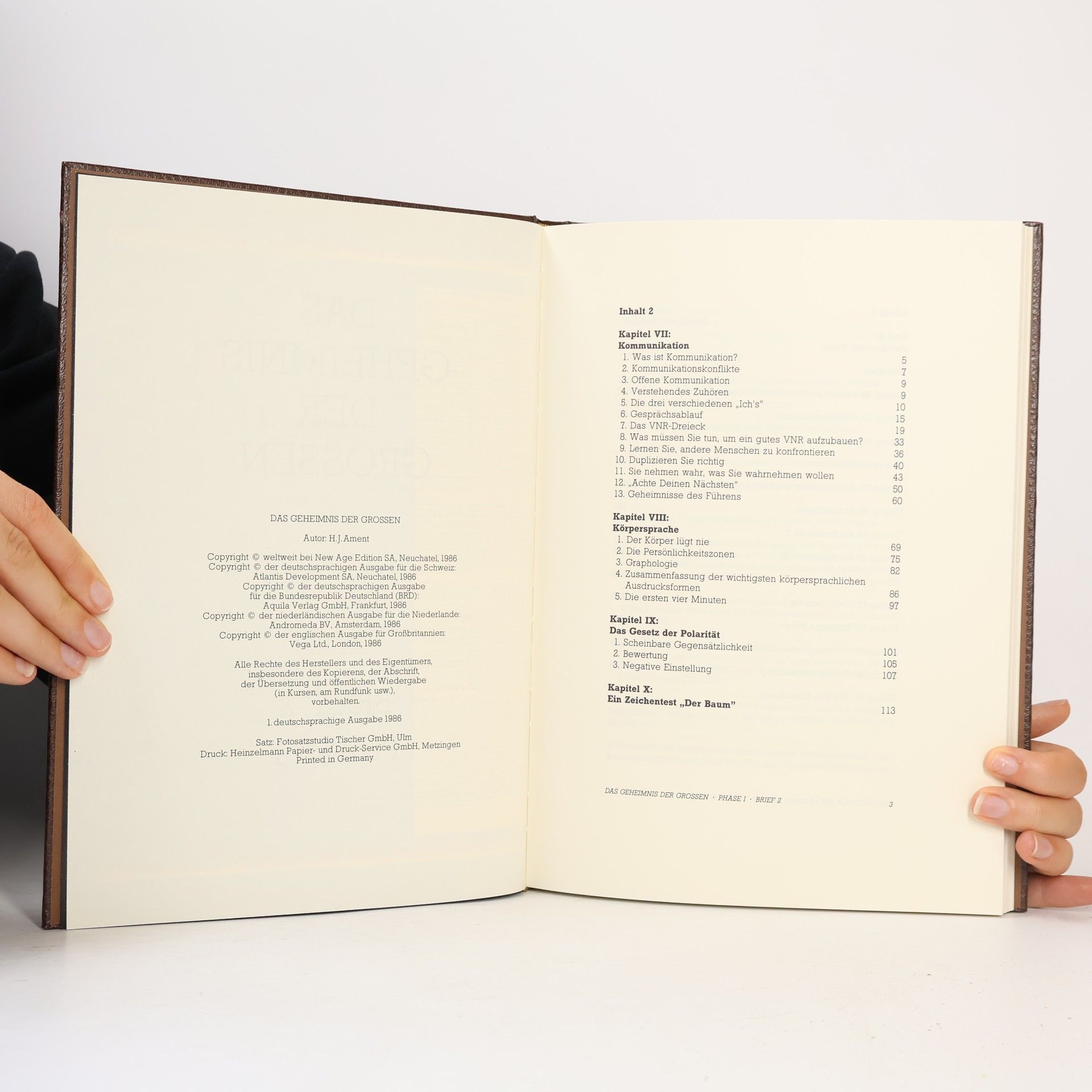 H. J. Ament Das Geheimnis der Grossen