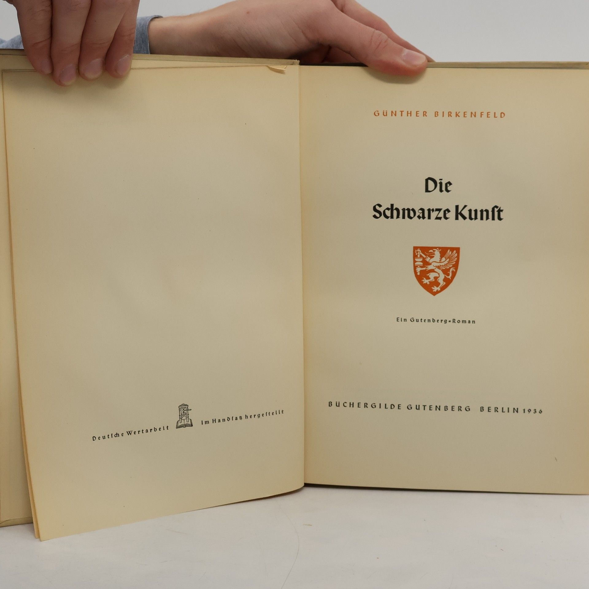 Günther Birkenfeld Die schwarze Kunst