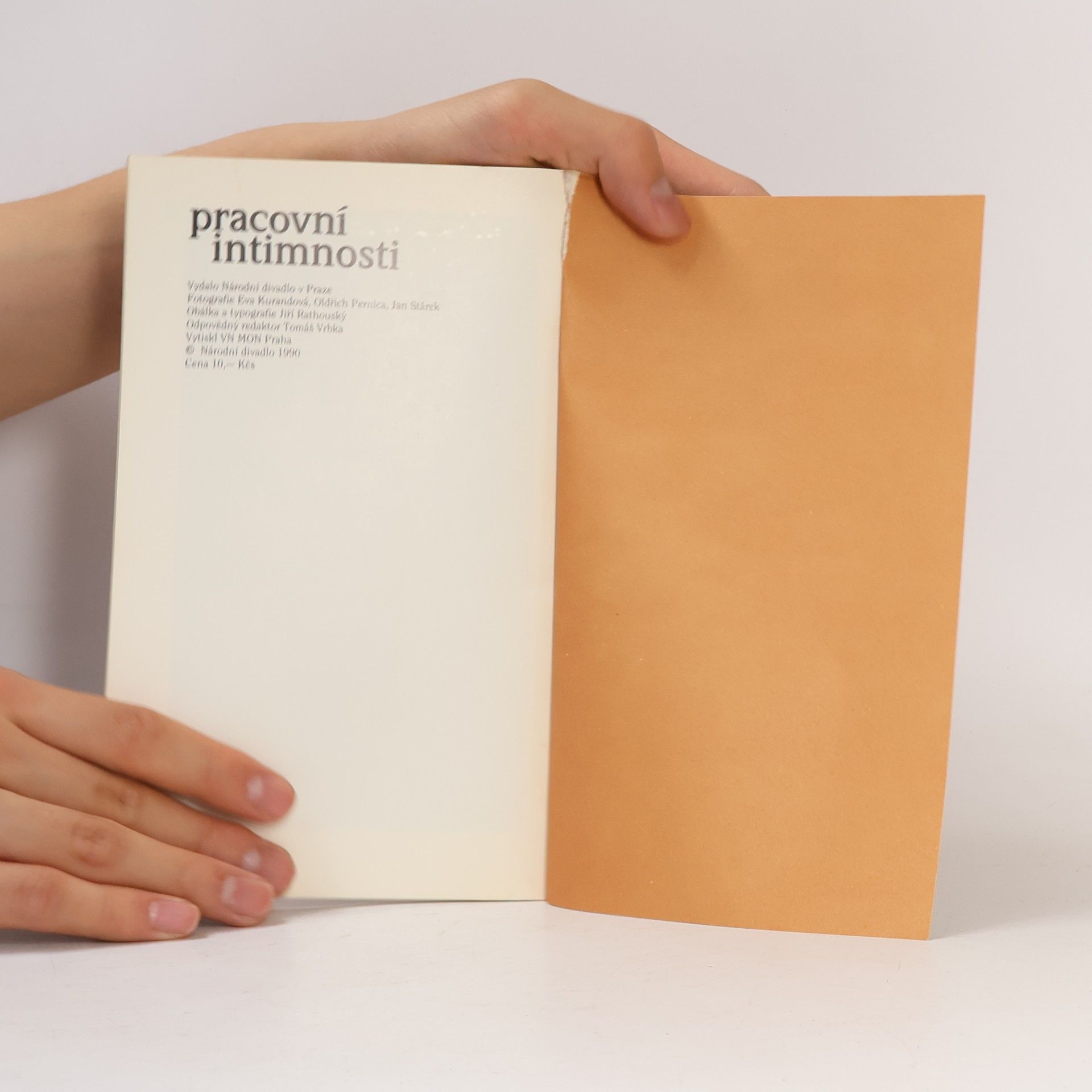 Oldřich Pernica Pracovní intimnosti. Činohra Národního divadla v první porevoluční sezóně 1990-91