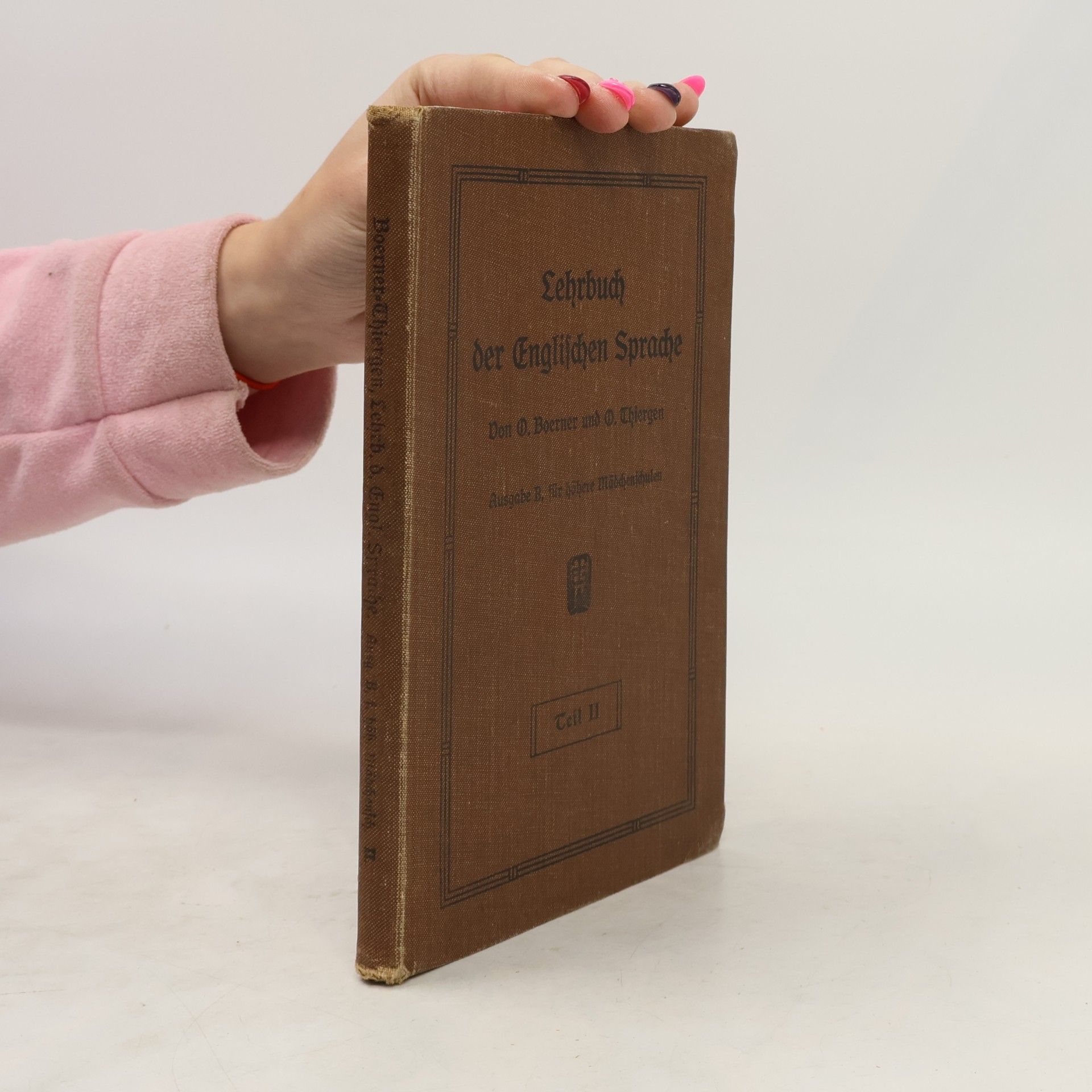 Lehrbuch der Englischen Sprache