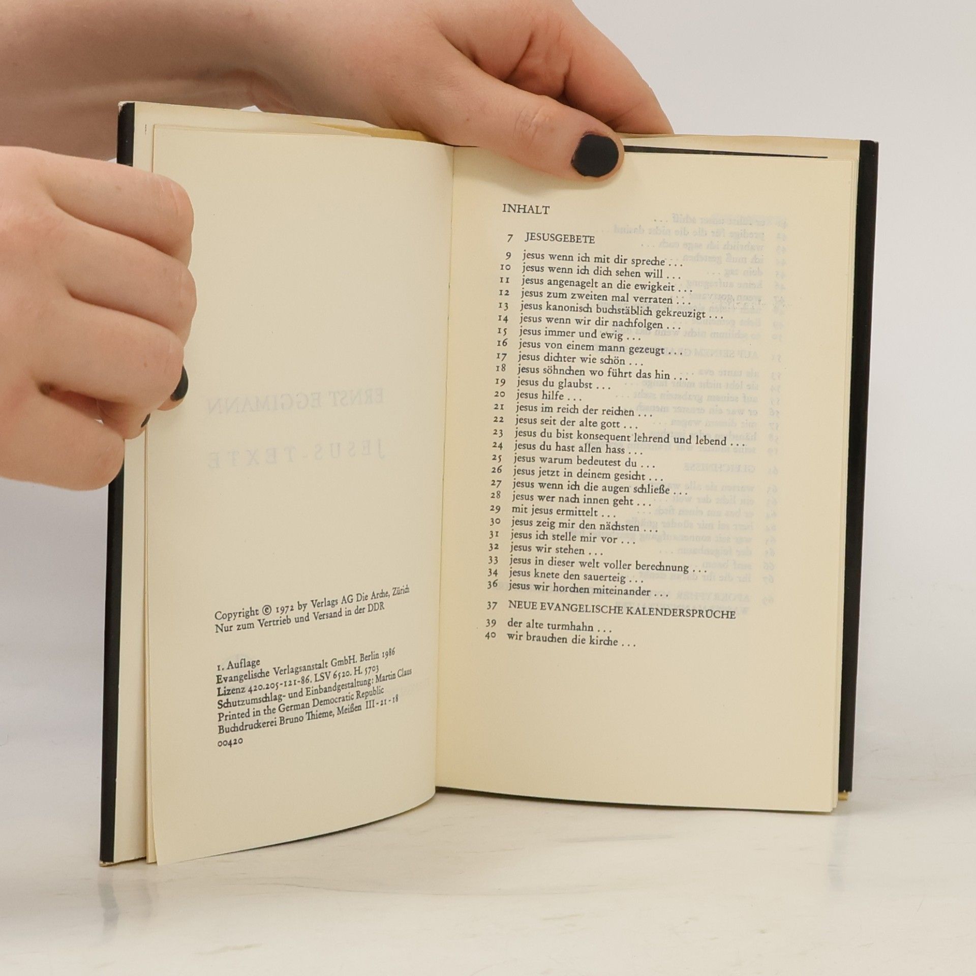 Ernst Eggimann Jesus-Texte