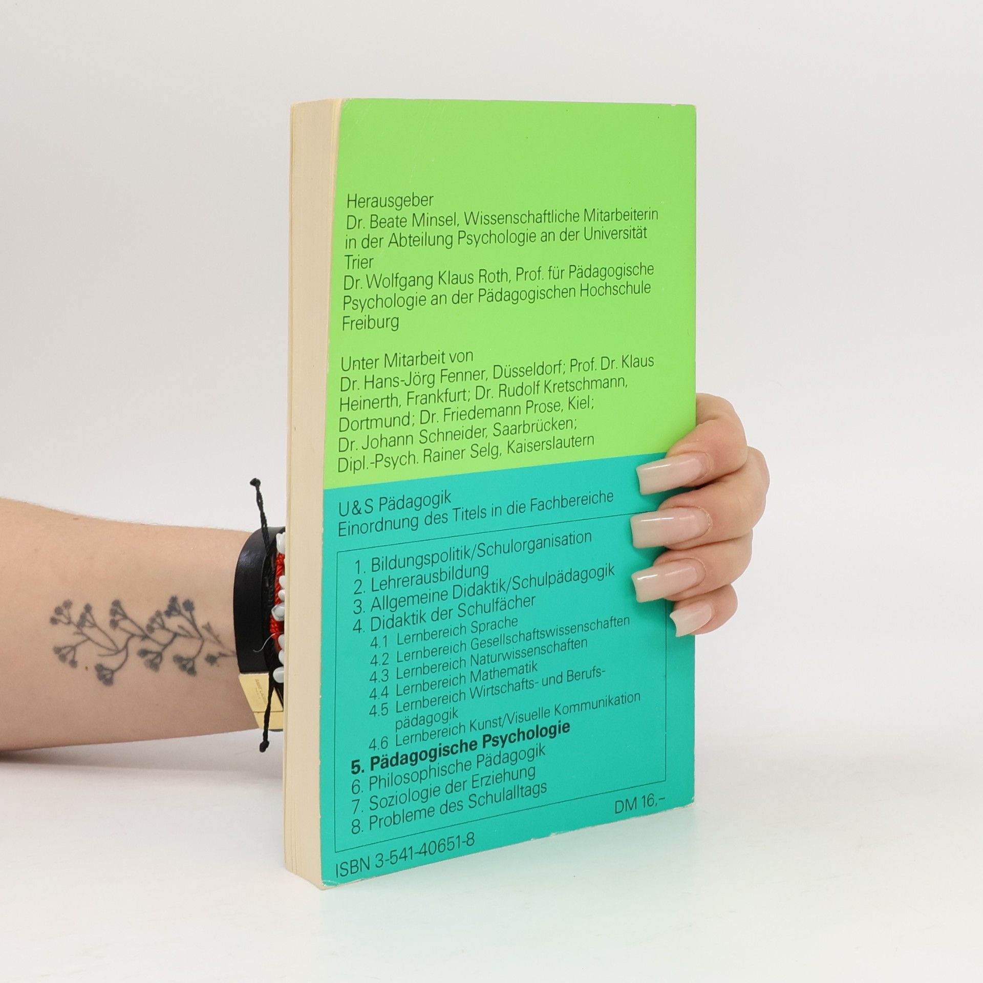 Beate Minsel Studienprogramm Erziehungswissenschaft - 5: Soziale Interaktion in der Schule