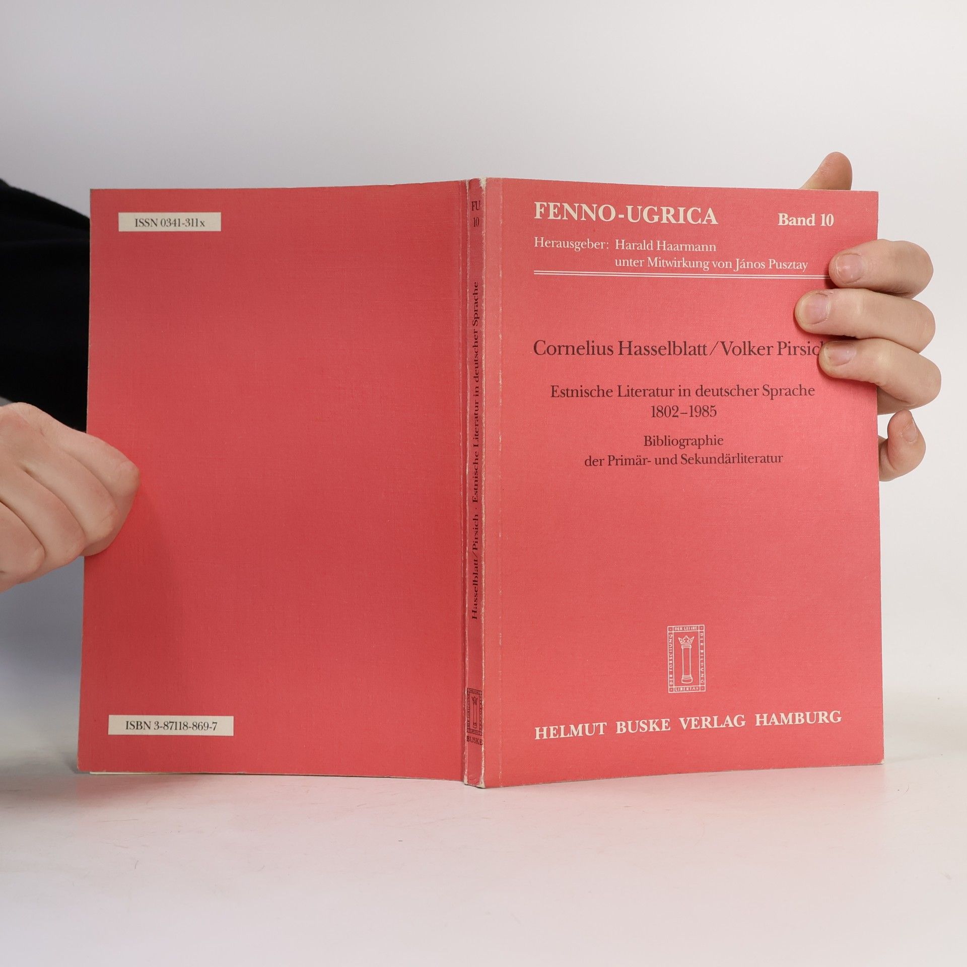Cornelius Th. Hasselblatt Estnische Literatur in deutscher Sprache