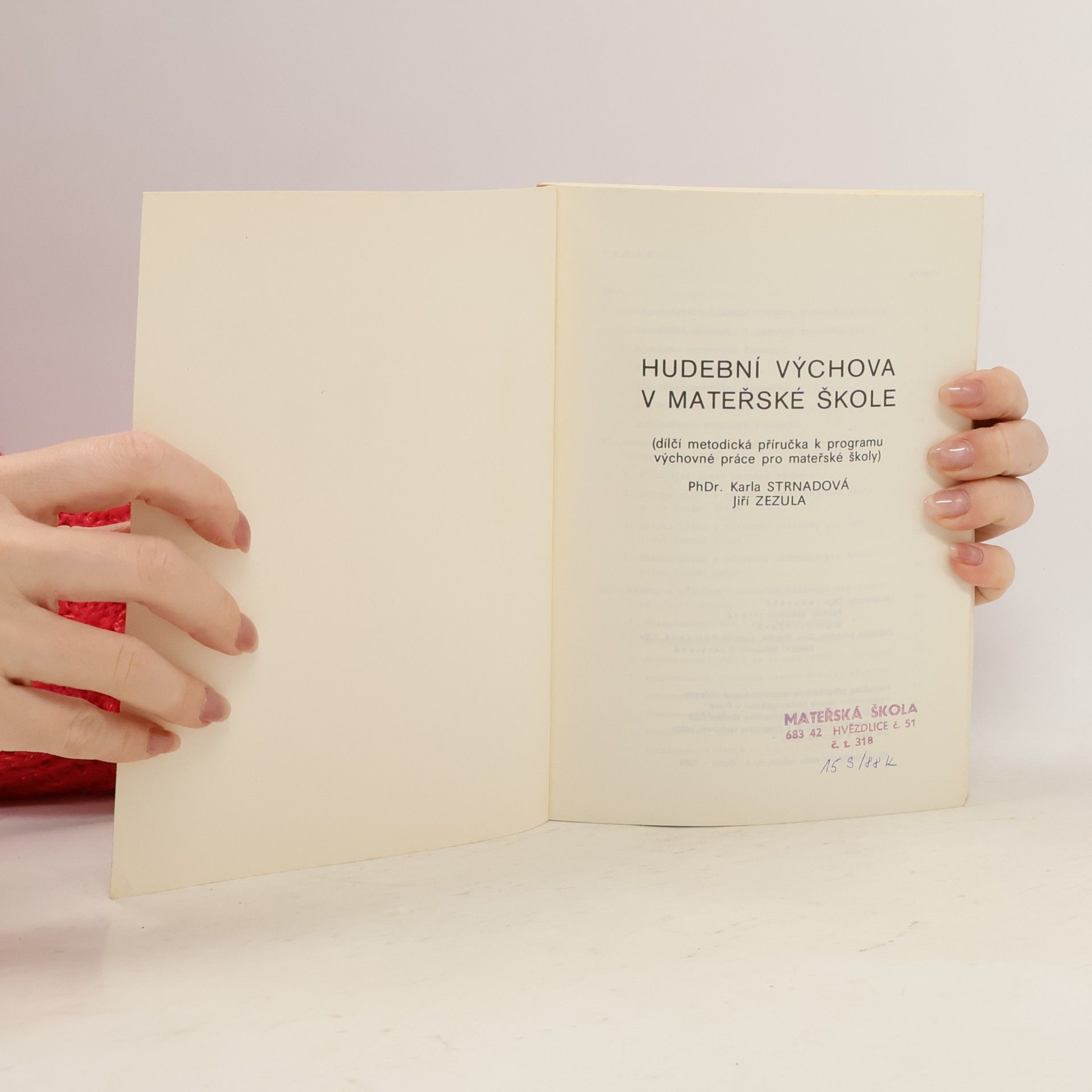 Olga Janovská Hudební výchova v mateřské škole