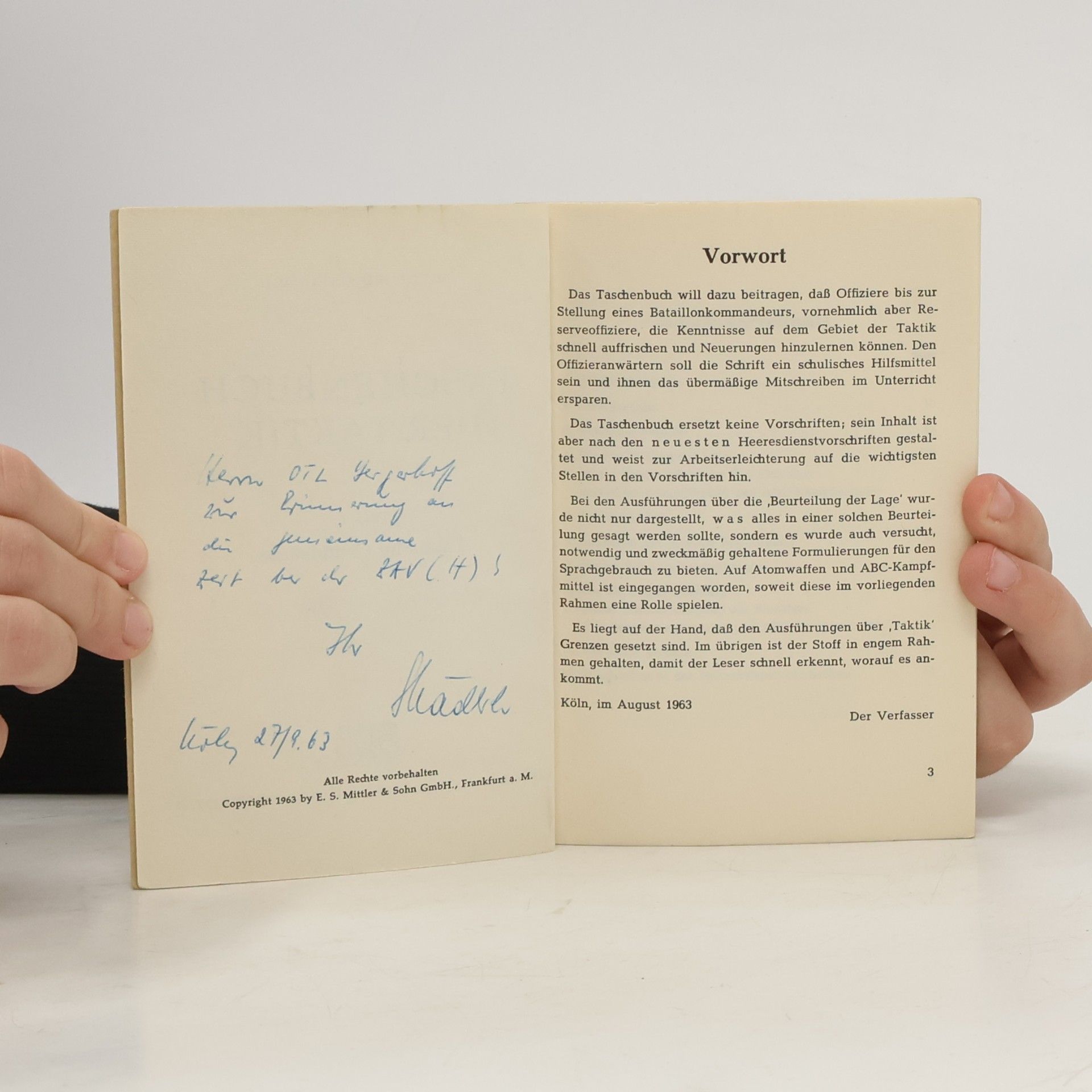 Gottfried Schädlich Taschenbuch der Taktik
