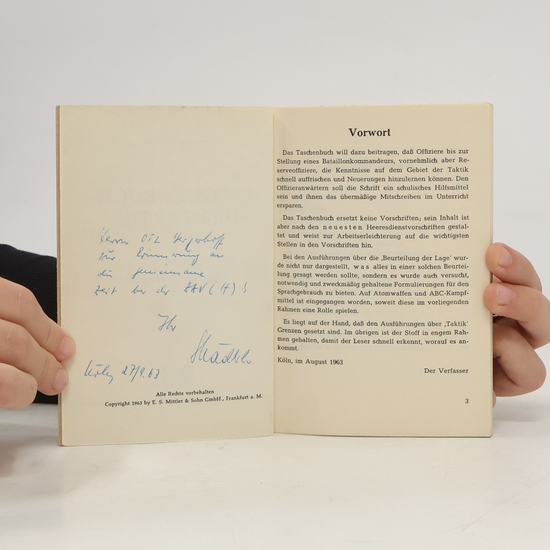 Gottfried Schädlich Taschenbuch der Taktik
