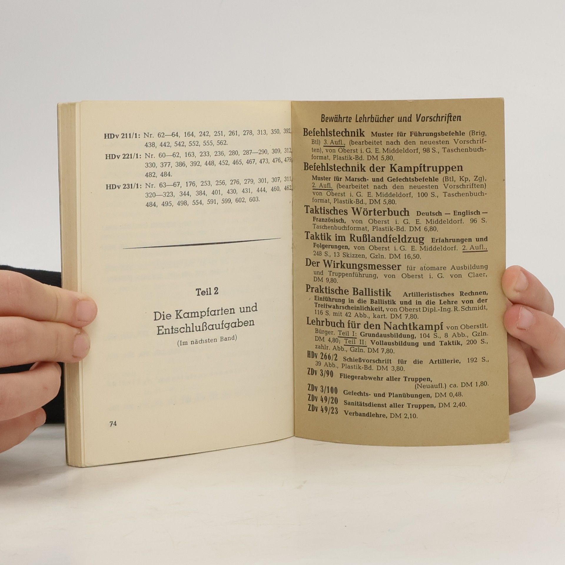 Gottfried Schädlich Taschenbuch der Taktik