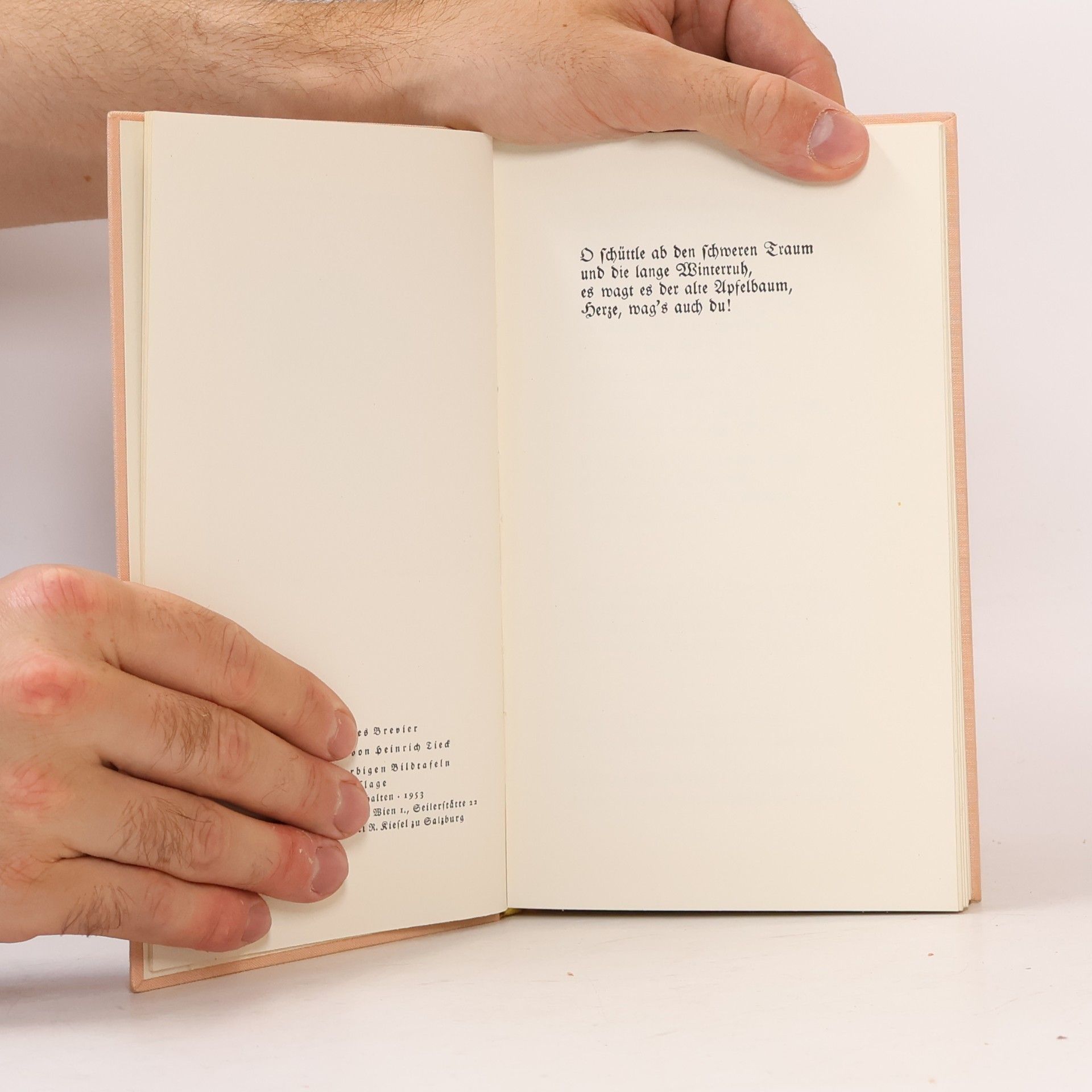 Heinrich Tieck Herz, mag's auch du