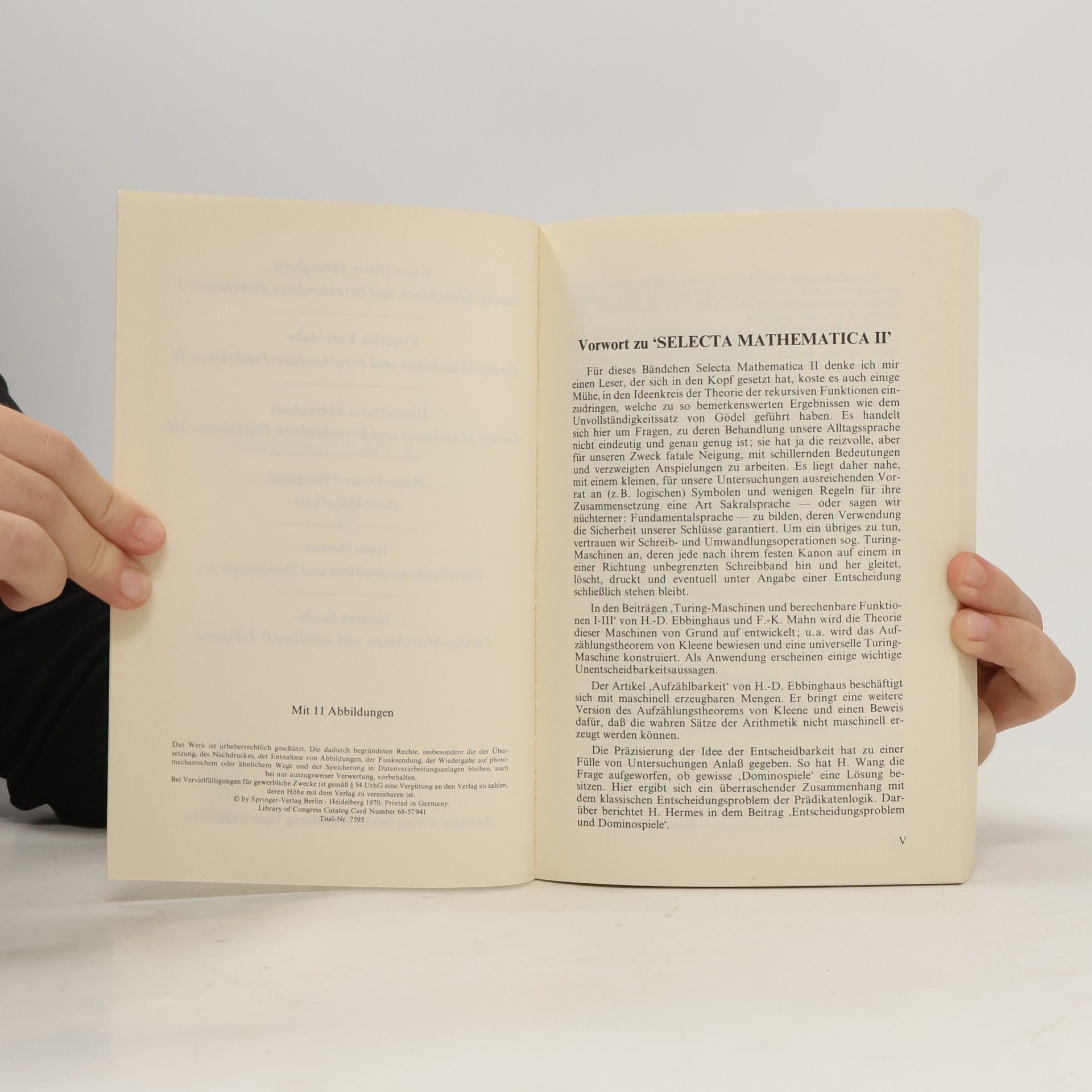 H.-D. Ebbinghaus Selecta Mathematica II
