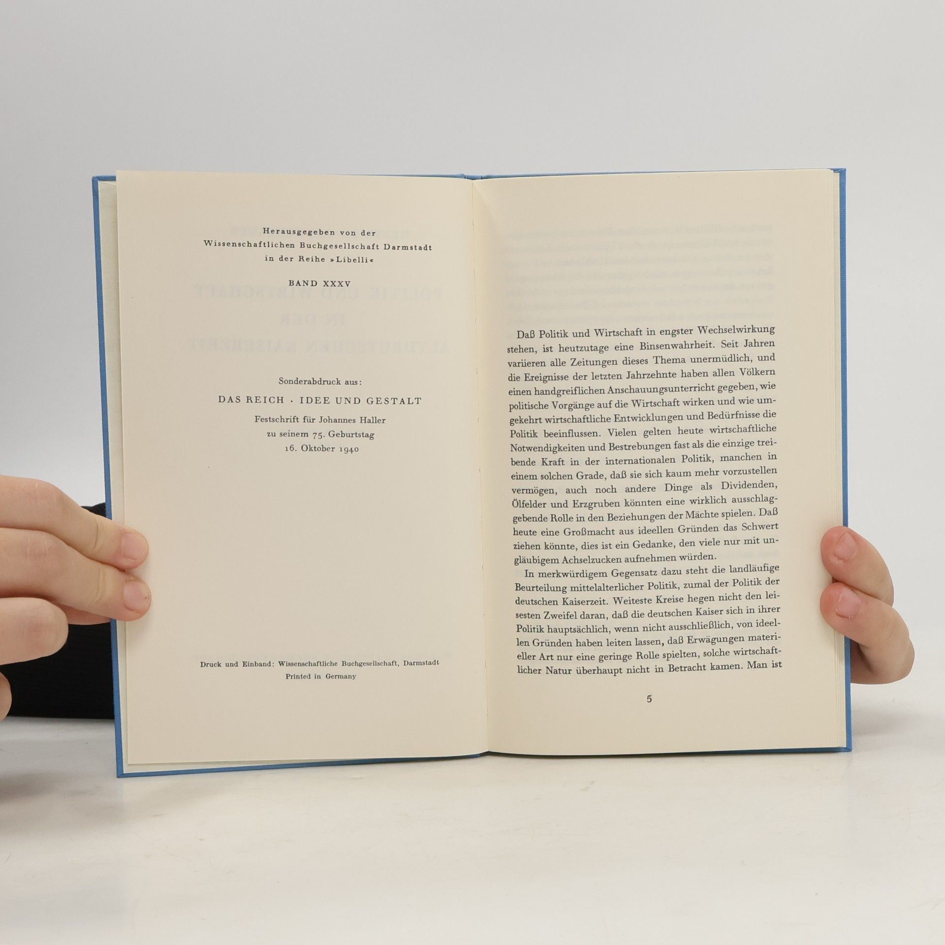 Dannenbauer Politik und Wirtschaft in der altdeutschen Kaiserzeit