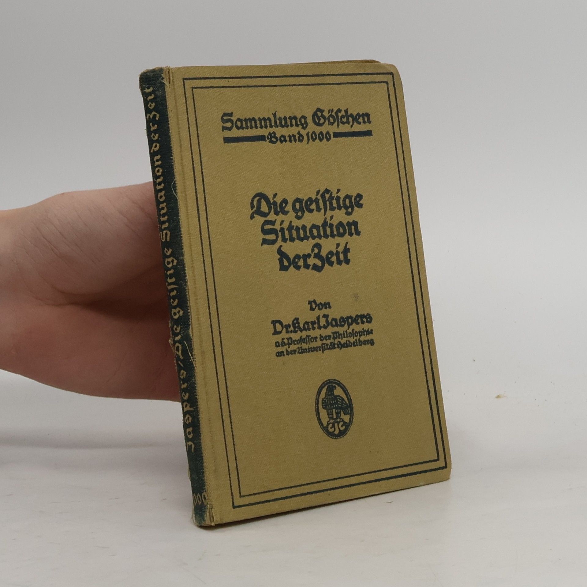 Die Geistige Situation Der Zeit