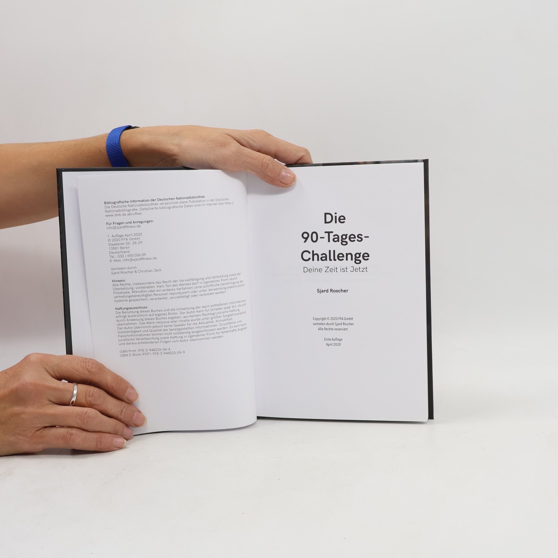 Sjard Roscher Die 90 Tages Challenge. Das Workbook