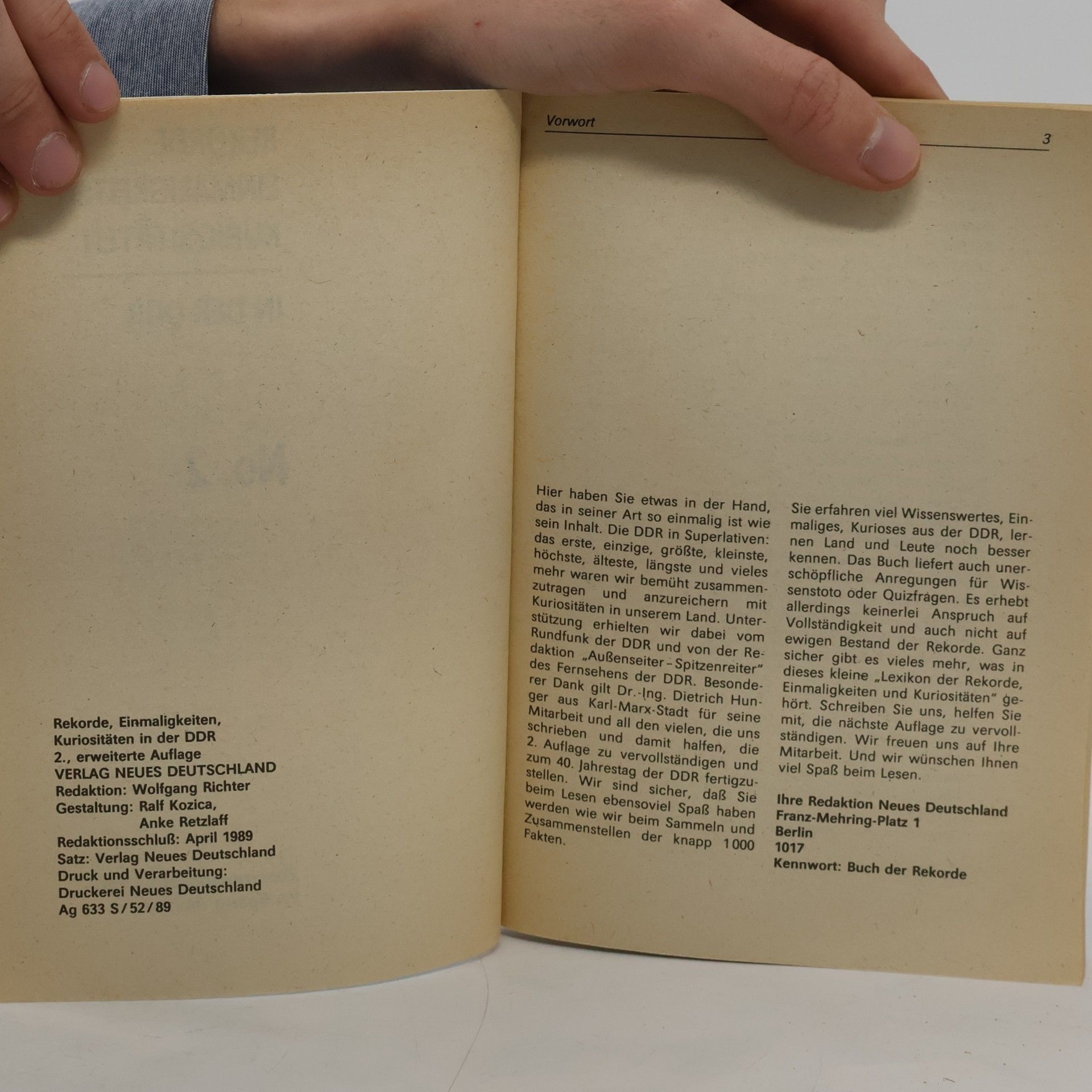 Wolfgang Richter Rekorde. Einmaligkeiten. Kuriositäten in der DDR 2