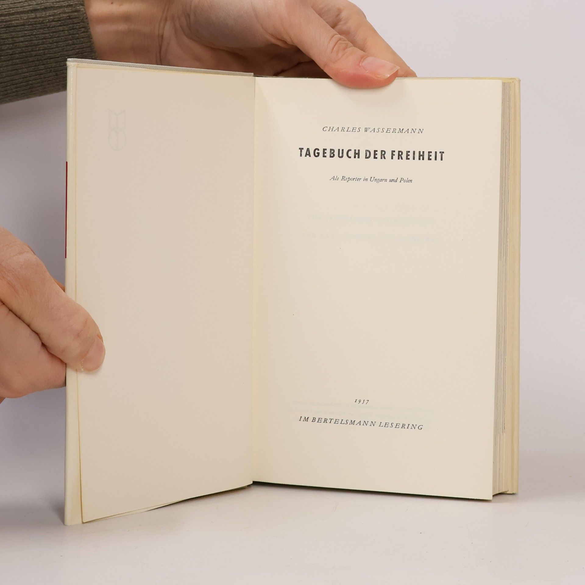 Charles Wassermann Tagebuch der Freiheit