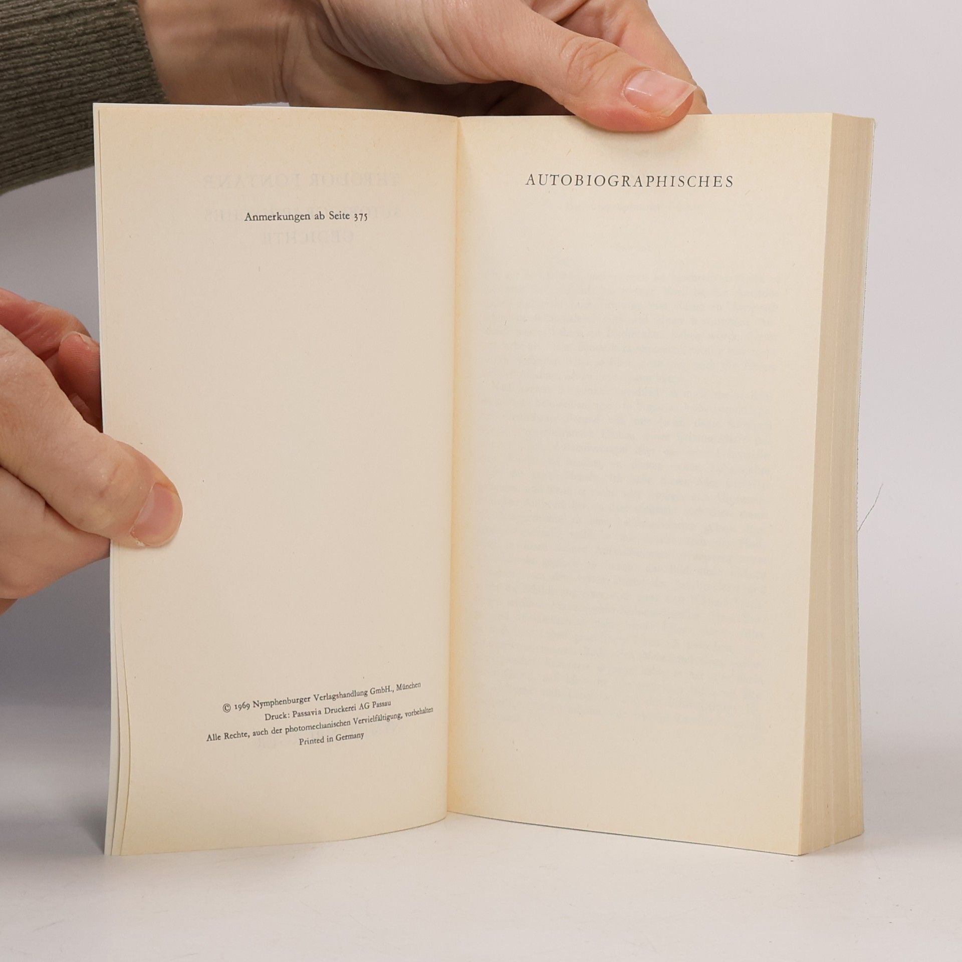 Theodor Fontane Autobiographisches Gedichte