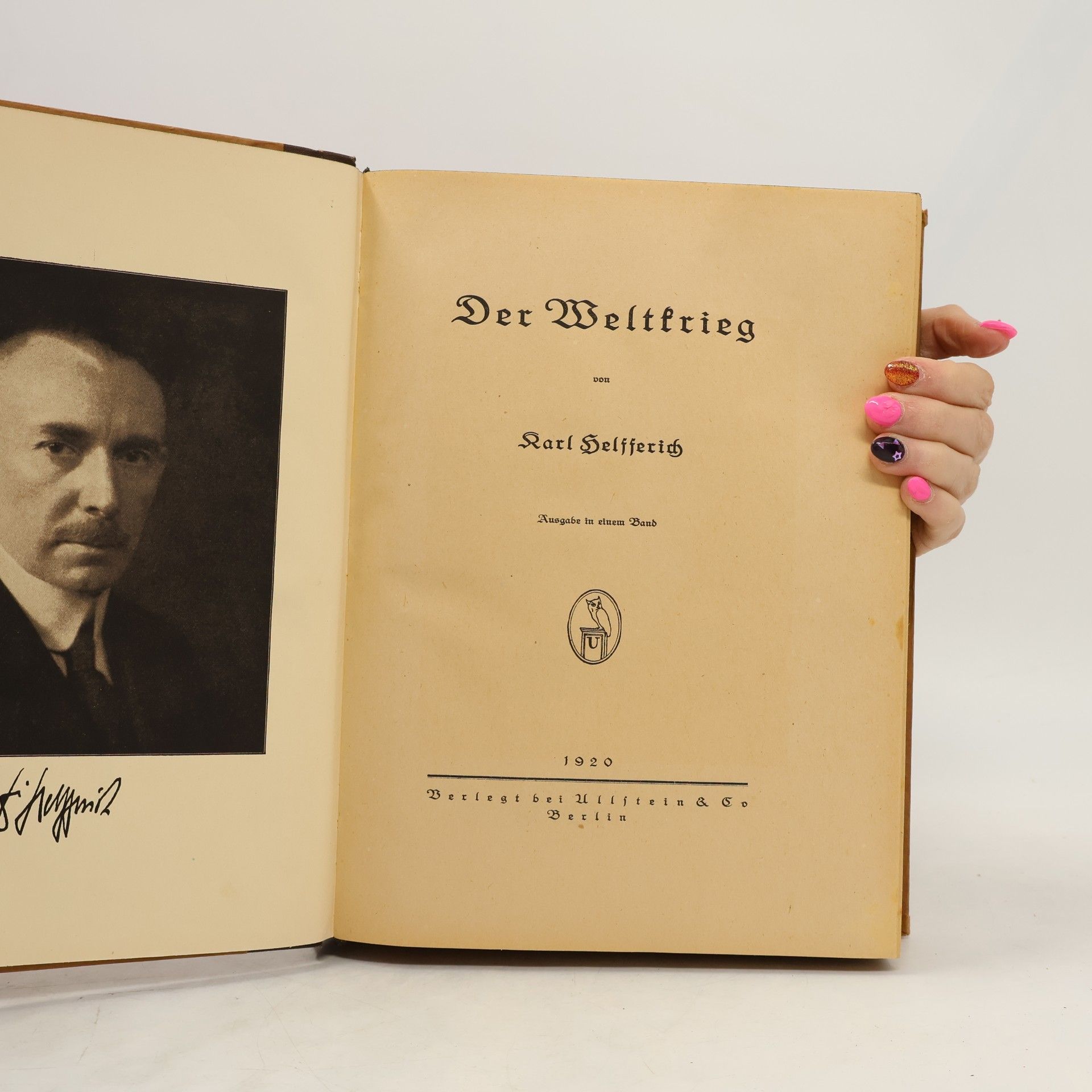 Karl Helfferich Der Weltkrieg