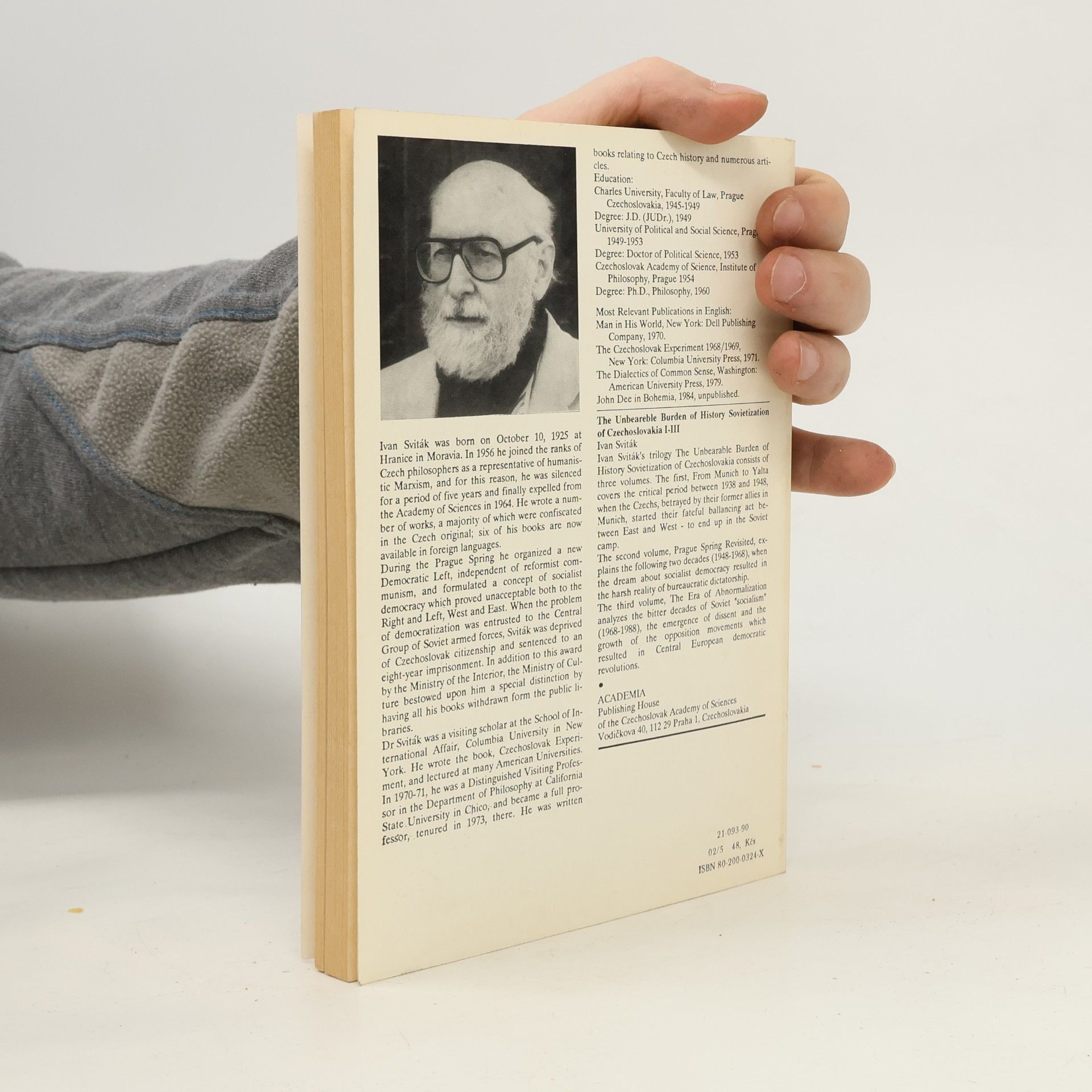 Ivan Sviták The Unbearable Burden of History