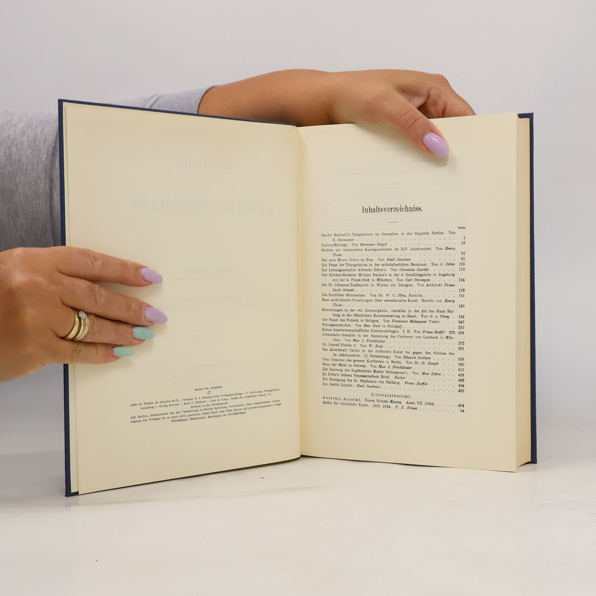 Kolektiv autorů Repertorium für Kunstwissenschaft 18